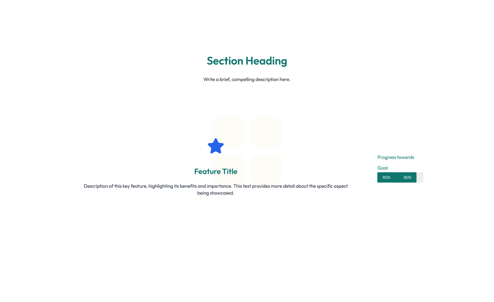 Screenshot of Feature Grid with 2-column Image, Title, Text Cards 25 - Elementor Feature Sections component