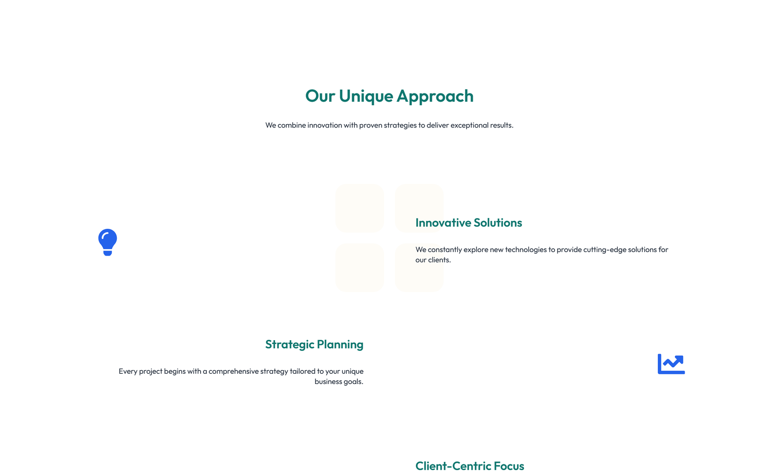 Screenshot of Feature Grid with 3-column Icon, Title, Text Cards 26 - Elementor Feature Sections component