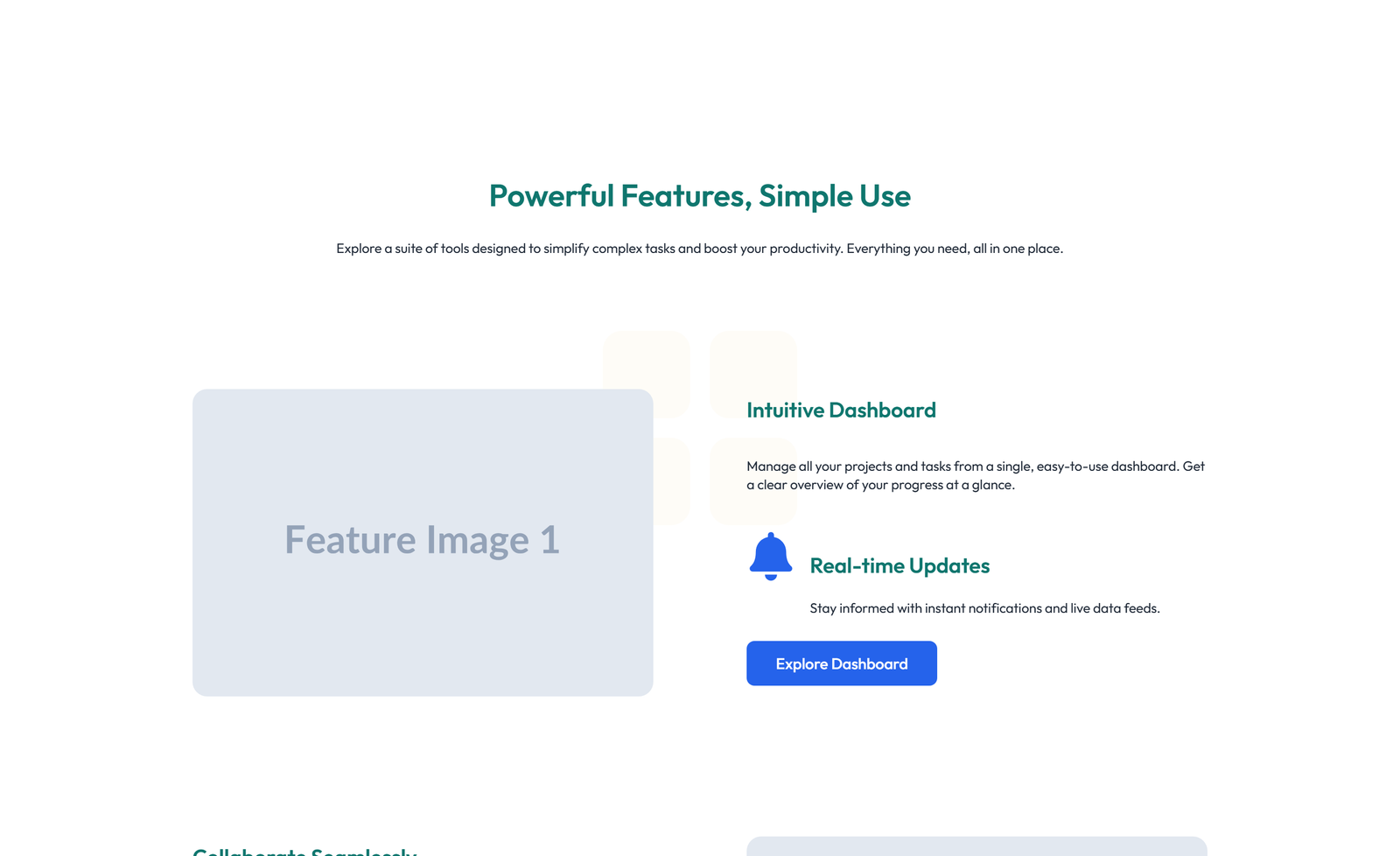 Feature Grid with 4-column Icon-box Cards 27 - Elementor component