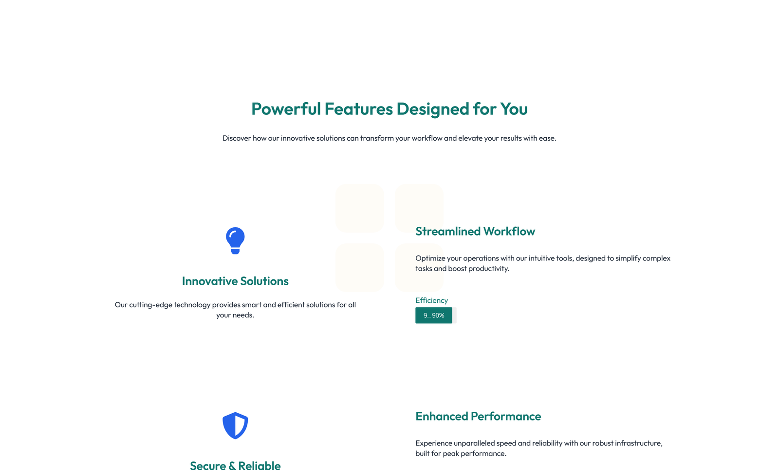 Screenshot of Feature Grid with 3-column Icon, Title, Text, CTA Cards 27 - Elementor Feature Sections component