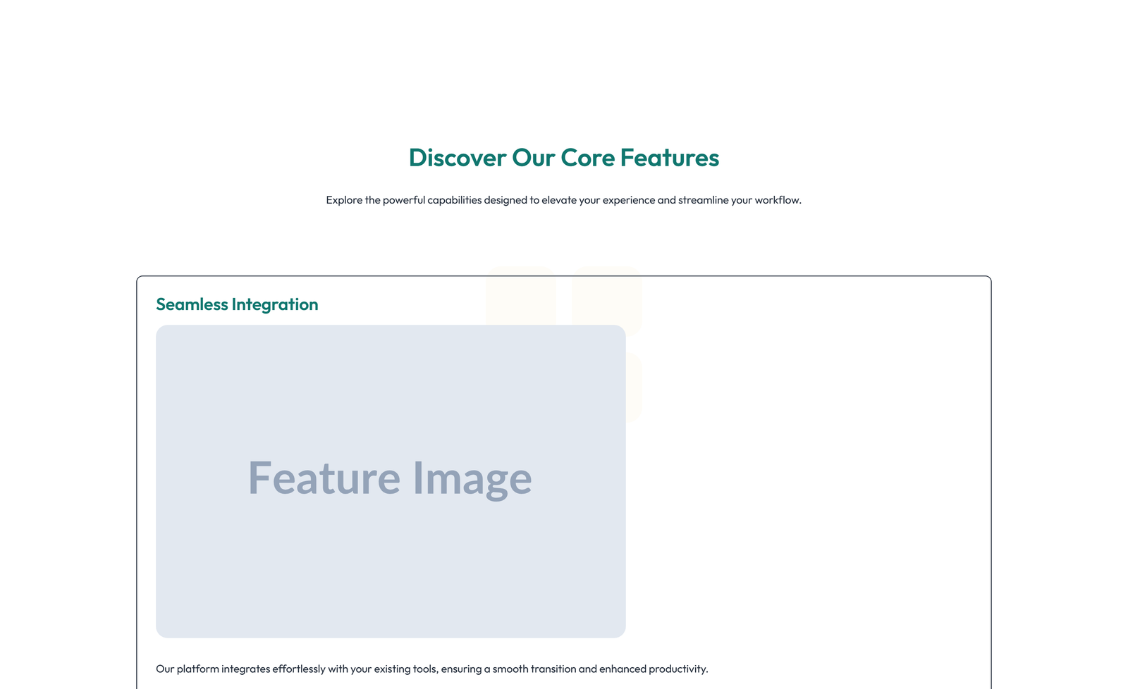 Feature Grid with 3-column Icon, Title, Text Cards 42 - Elementor component