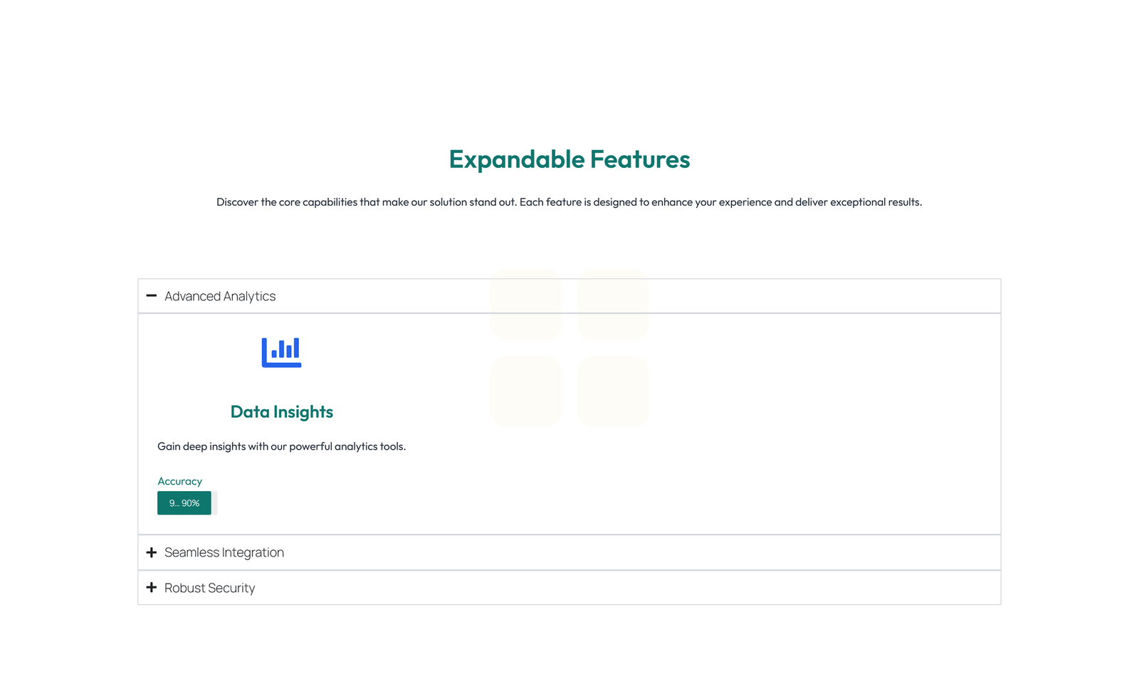 Screenshot of Feature Grid with 2-column Image, Title, Text Cards 43 - Elementor Feature Sections component