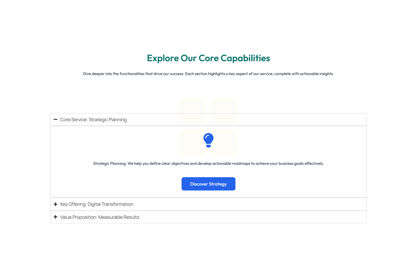 Screenshot of Feature Grid with 3-column Icon, Title, Text Cards 47 - Elementor Feature Sections component
