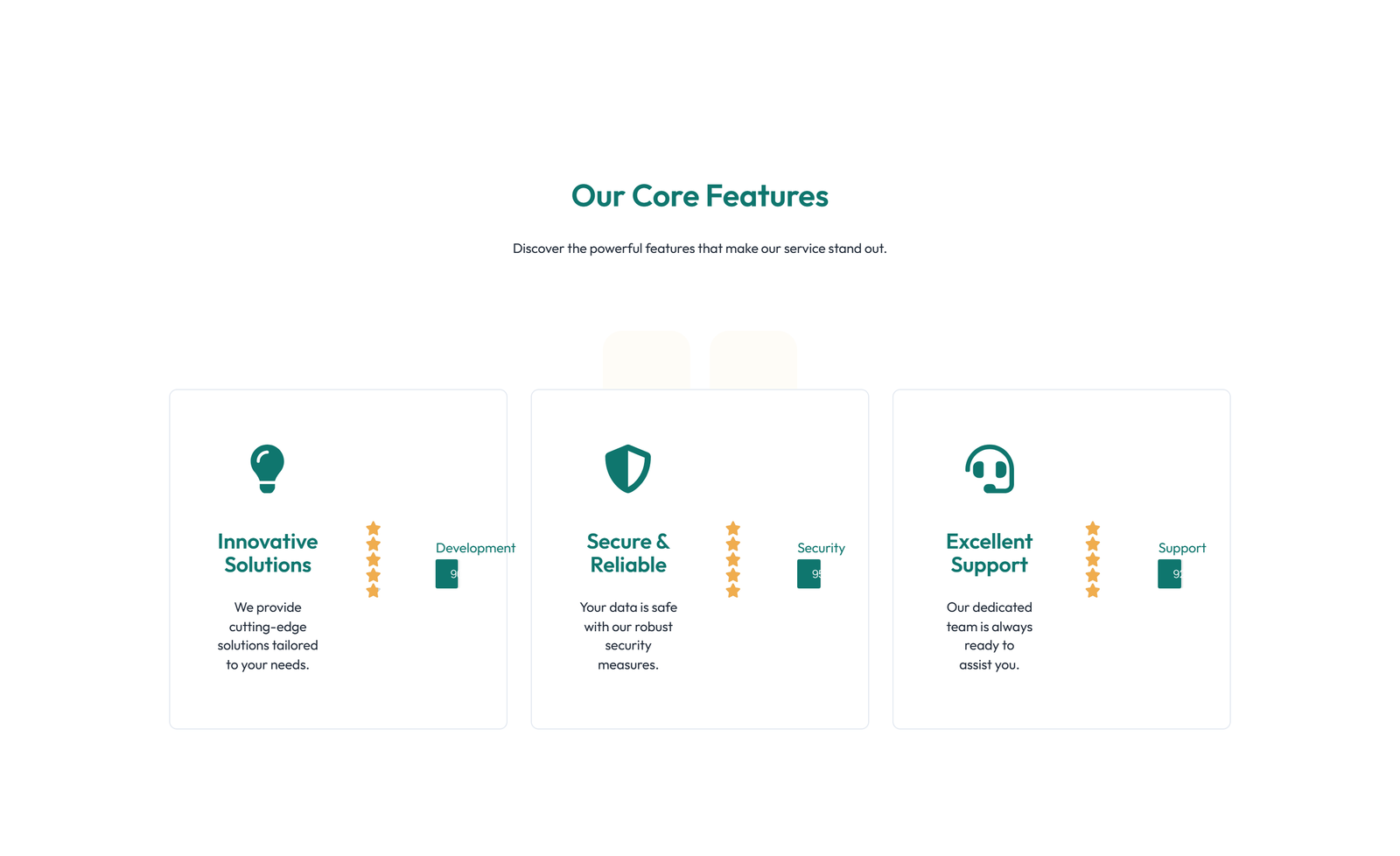Screenshot of Feature Grid with 2-column Image, Title, Text Cards 52 - Elementor Feature Sections component
