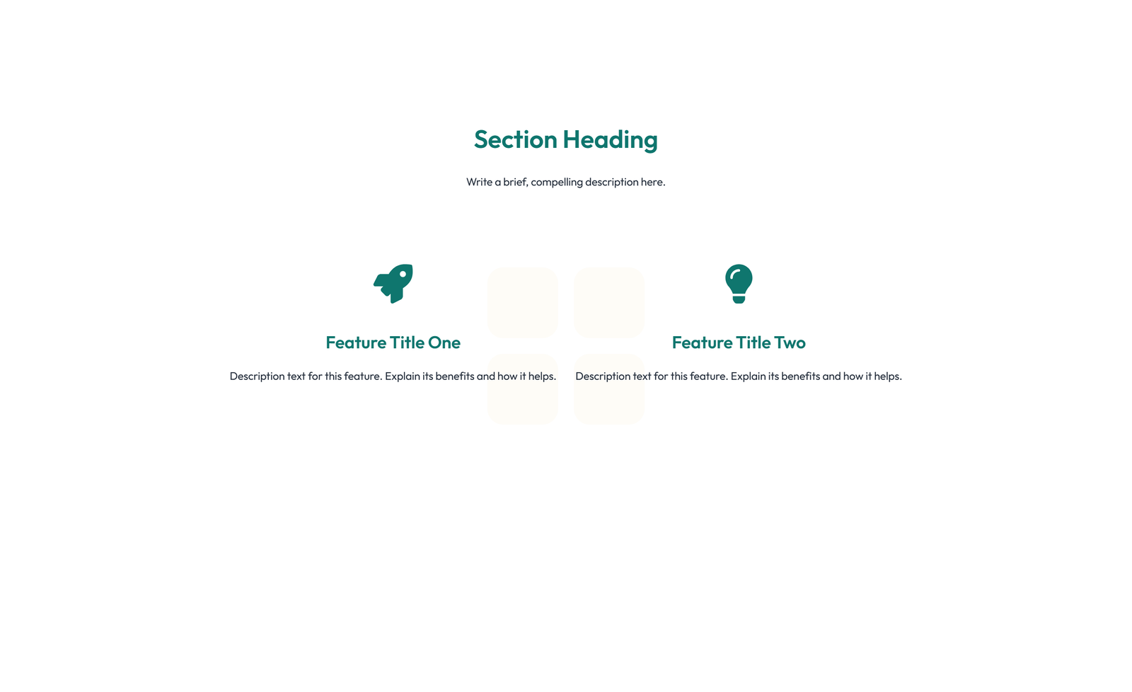 Screenshot of Feature Grid with 4-column Icon-box Cards 57 - Elementor Feature Sections component