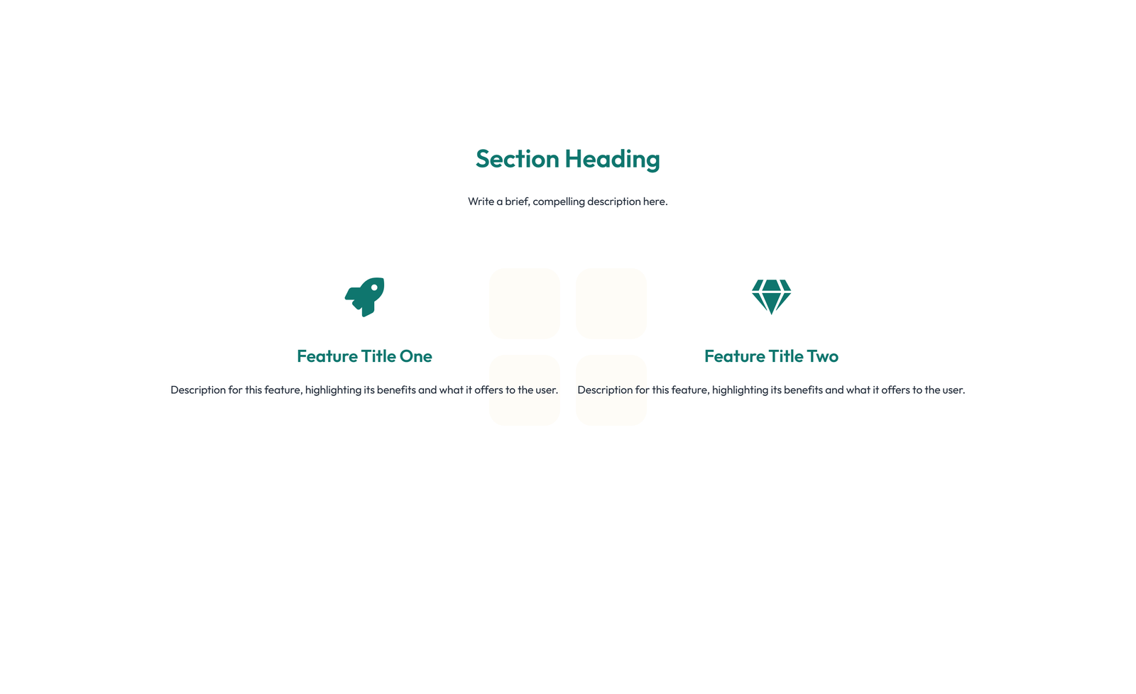 Screenshot of Feature Grid with 4-column Icon-box Cards 58 - Elementor Feature Sections component