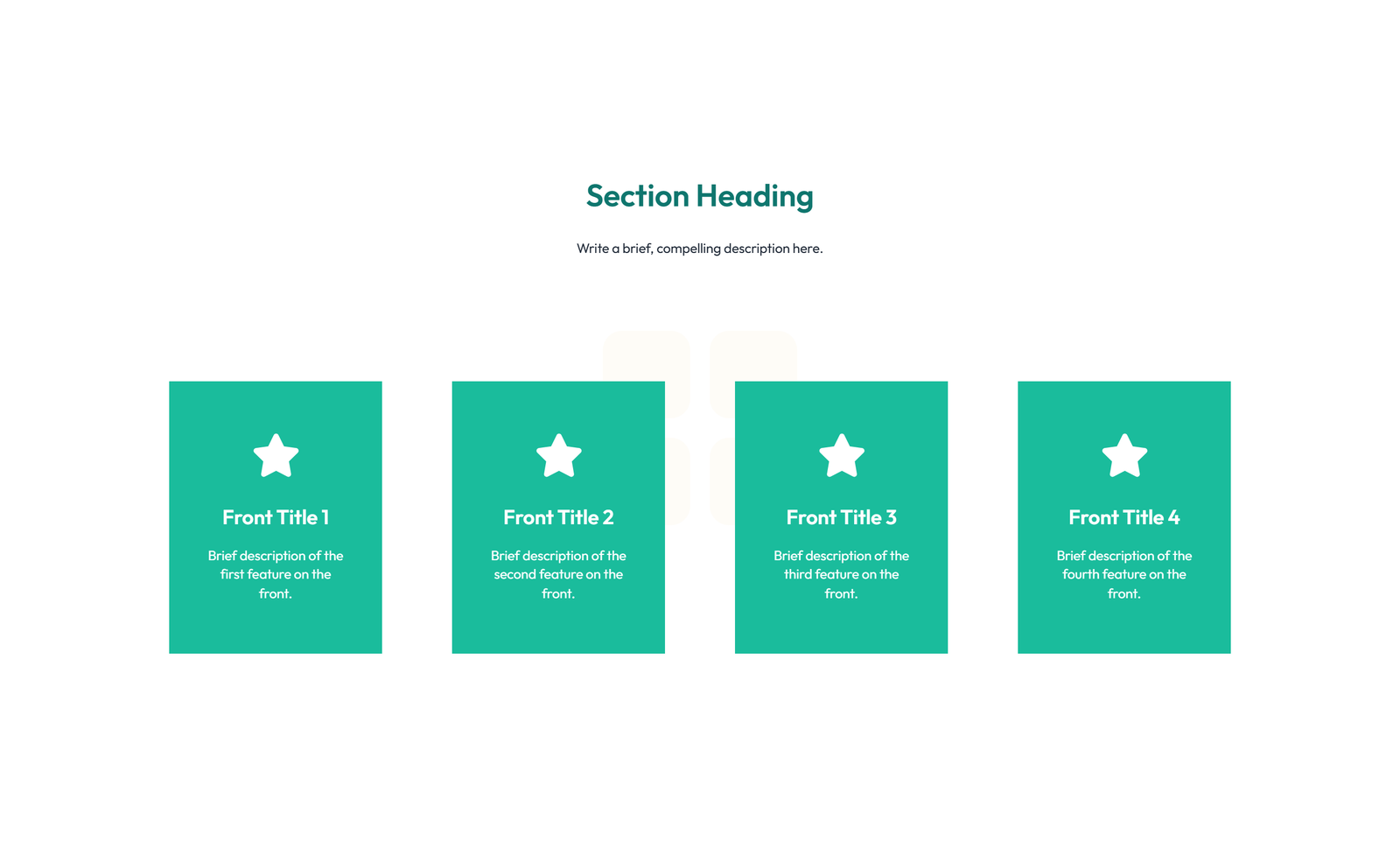 Feature Grid with 2-column Image, Title, Text Cards 76 - Elementor component