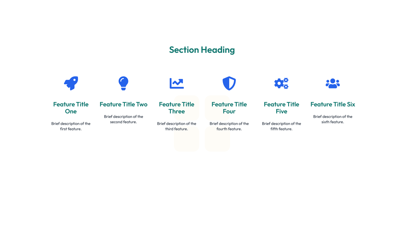 Screenshot of Feature Grid with 2-column Image, Title, Text Cards 77 - Elementor Feature Sections component