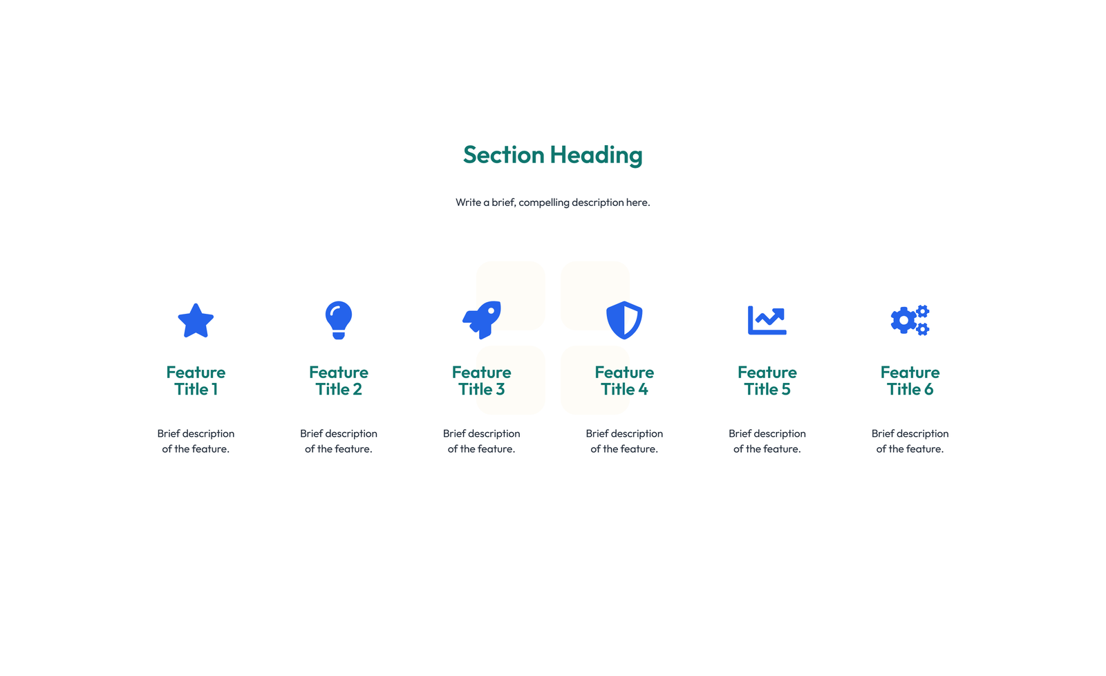 Screenshot of Feature Grid with 3-column Icon, Title, Text, CTA Cards 77 - Elementor Feature Sections component