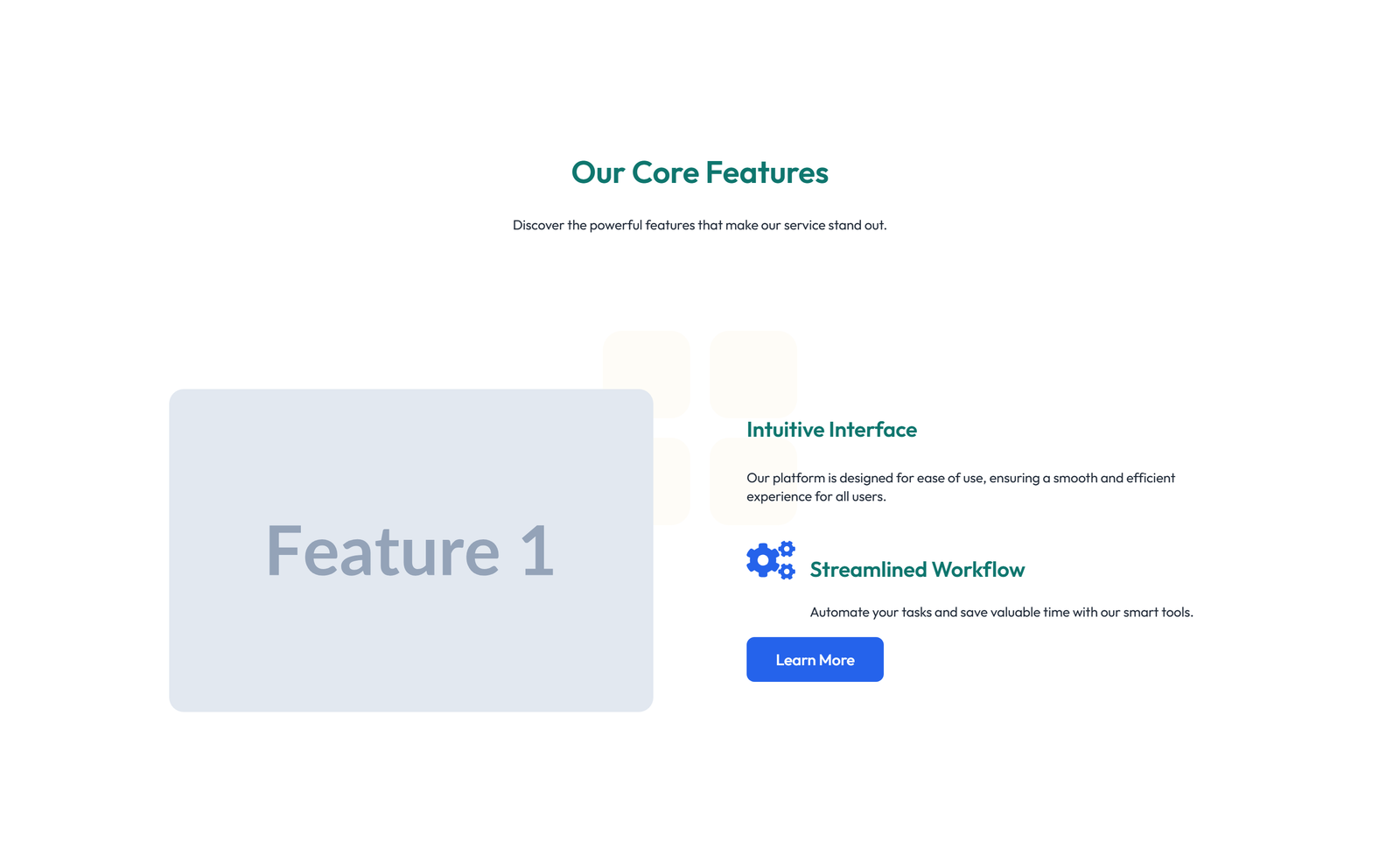 Feature Grid with 2-column Image, Title, Text Cards 83 - Elementor component
