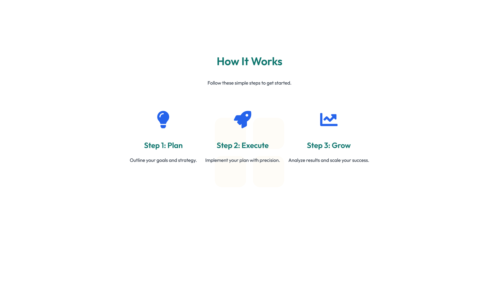 Screenshot of Feature Grid with 3-column Icon, Title, Text, CTA Cards 88 - Elementor Feature Sections component