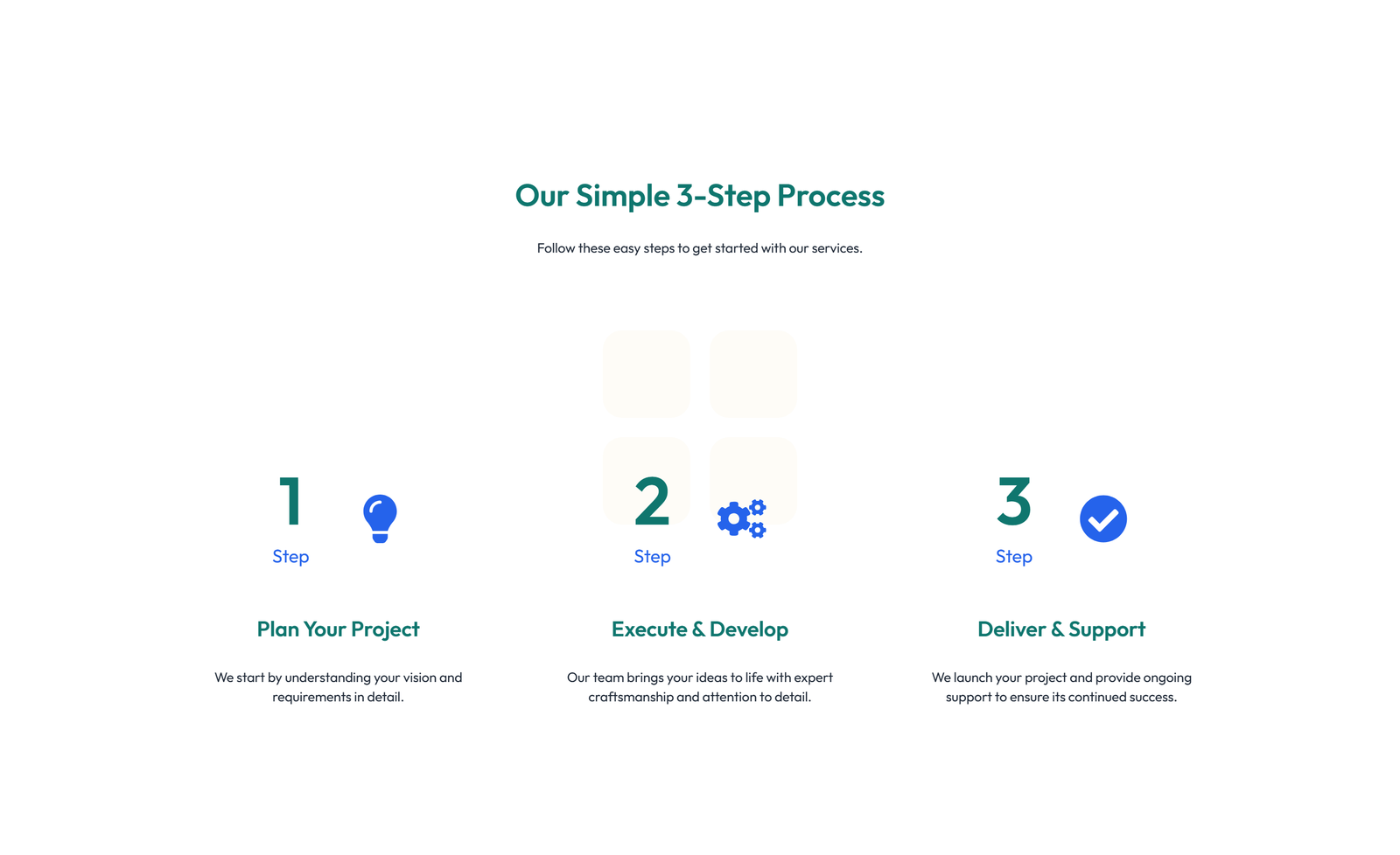 Screenshot of Feature Grid with 2-column Image, Title, Text Cards 90 - Elementor Feature Sections component