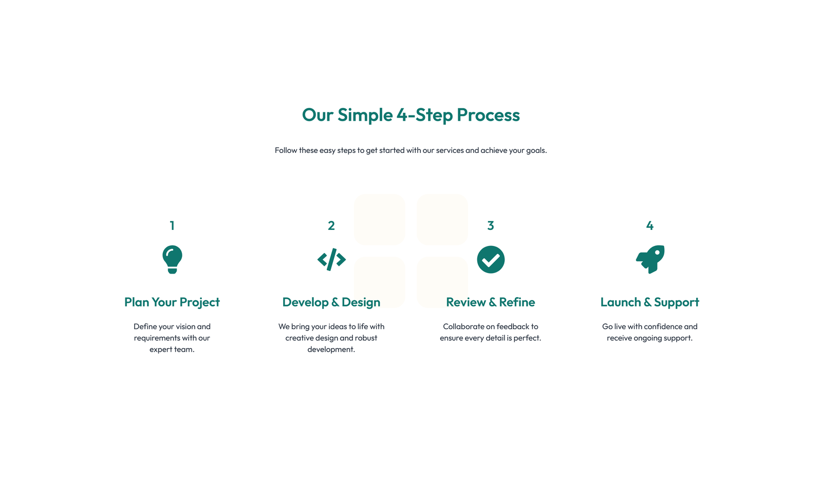 Screenshot of Feature Grid with 3-column Icon, Title, Text Cards 91 - Elementor Feature Sections component