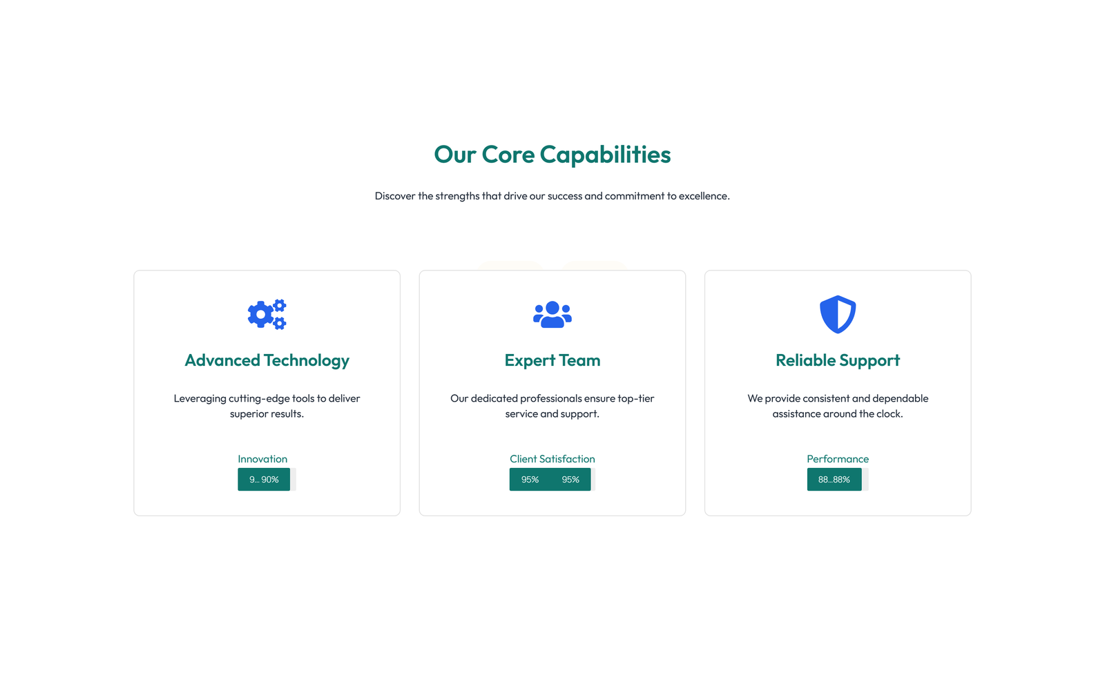 Screenshot of Feature Grid with 2-column Image, Title, Text Cards 93 - Elementor Feature Sections component