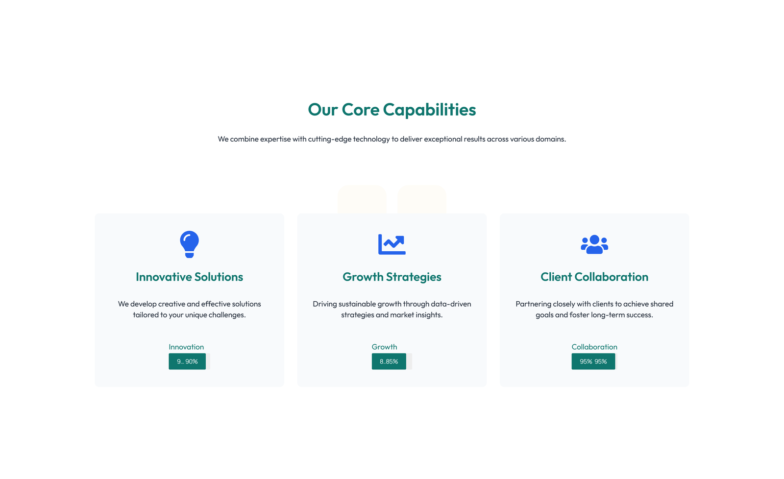 Screenshot of Feature Grid with 4-column Icon-box Cards 94 - Elementor Feature Sections component