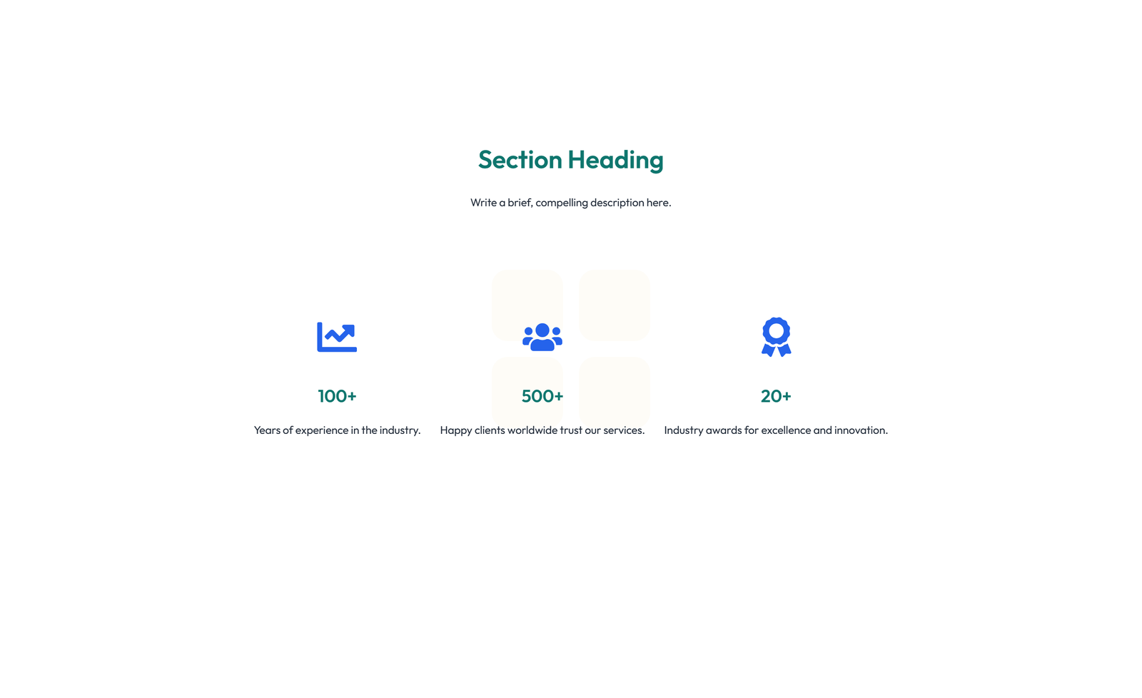Screenshot of Feature Grid with 4-column Icon-box Cards 96 - Elementor Feature Sections component