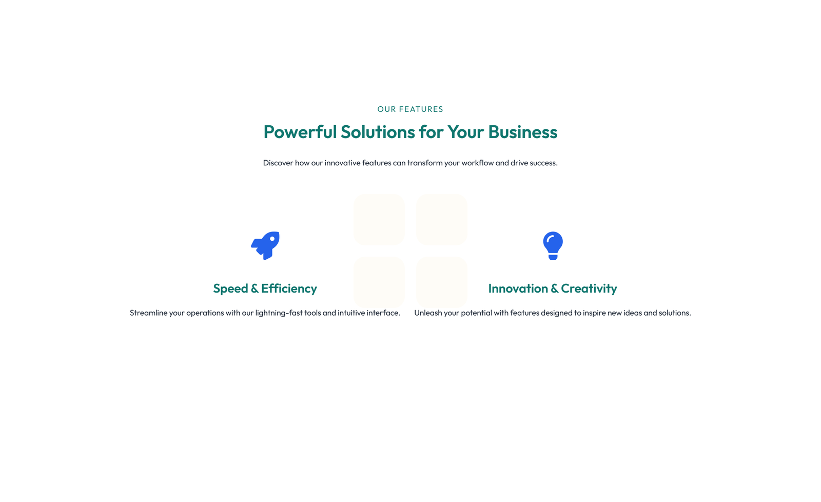 Screenshot of Feature Grid with 3-column Icon, Title, Text, CTA Cards 113 - Elementor Feature Sections component