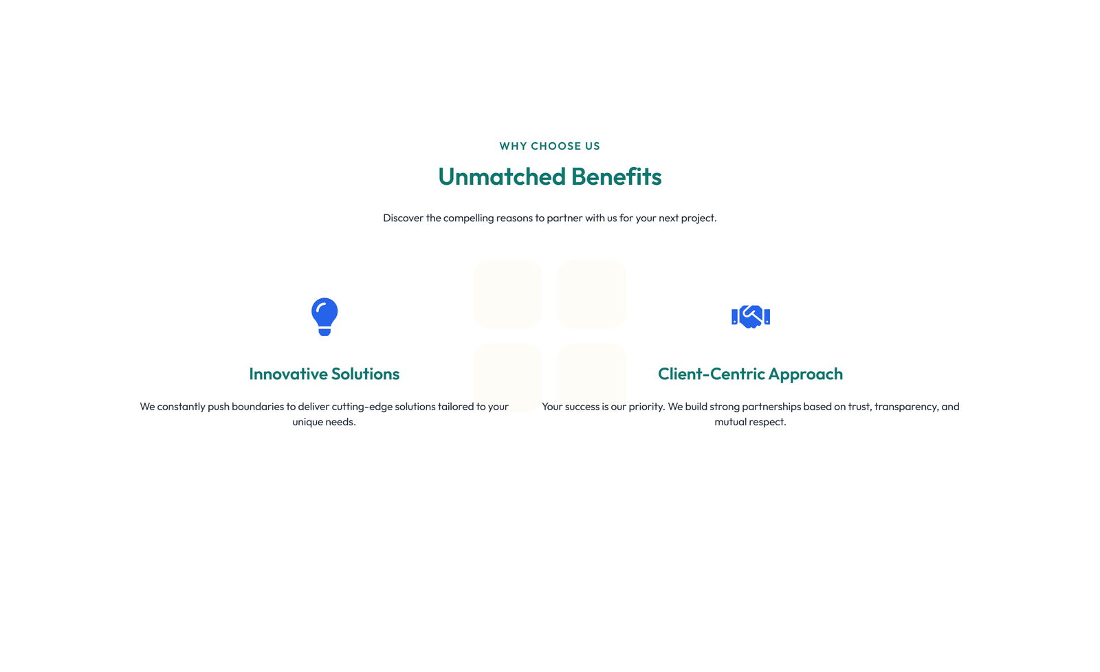 Screenshot of Feature Grid with 2-column Image, Title, Text Cards 122 - Elementor Feature Sections component
