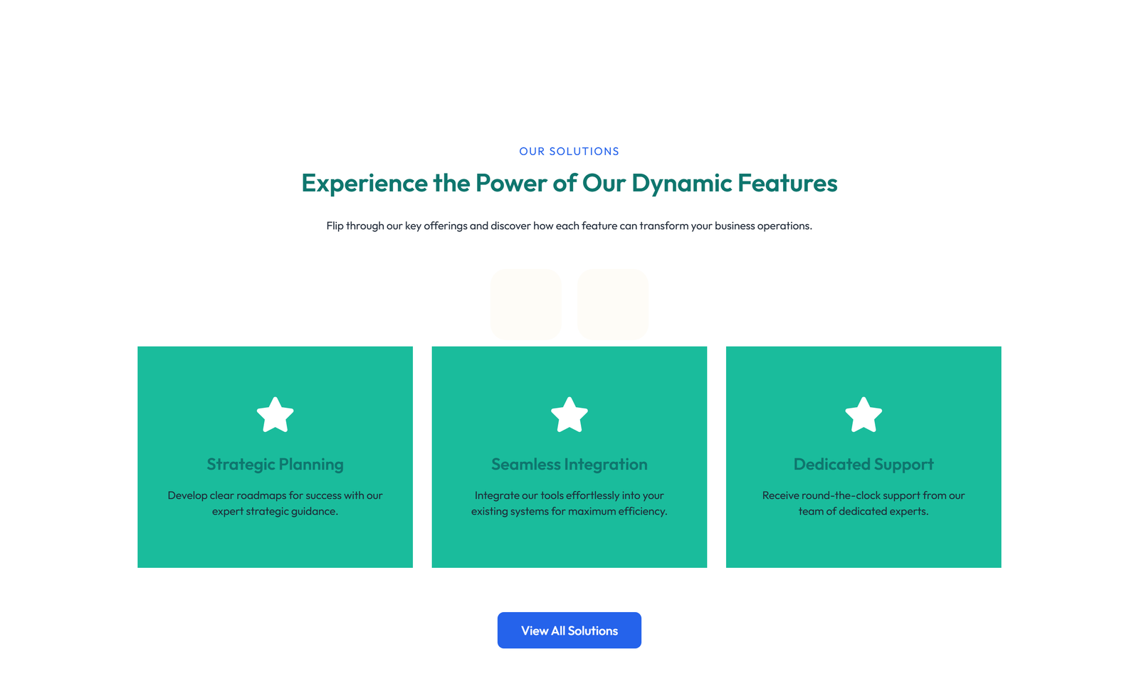 Feature Grid with 3-column Icon, Title, Text Cards 126 - Elementor component