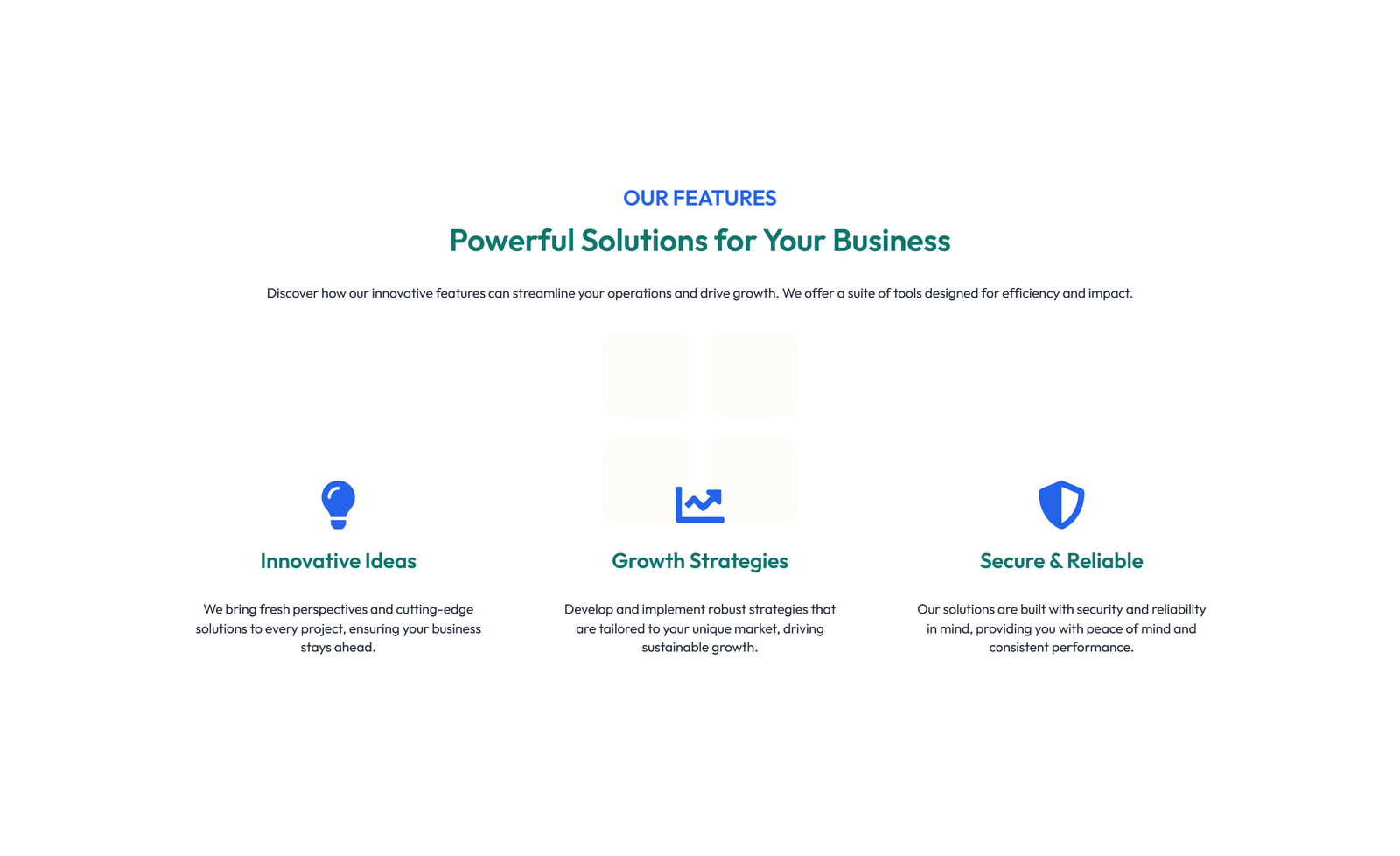 Screenshot of Feature Grid with 2-column Image, Title, Text Cards 126 - Elementor Feature Sections component