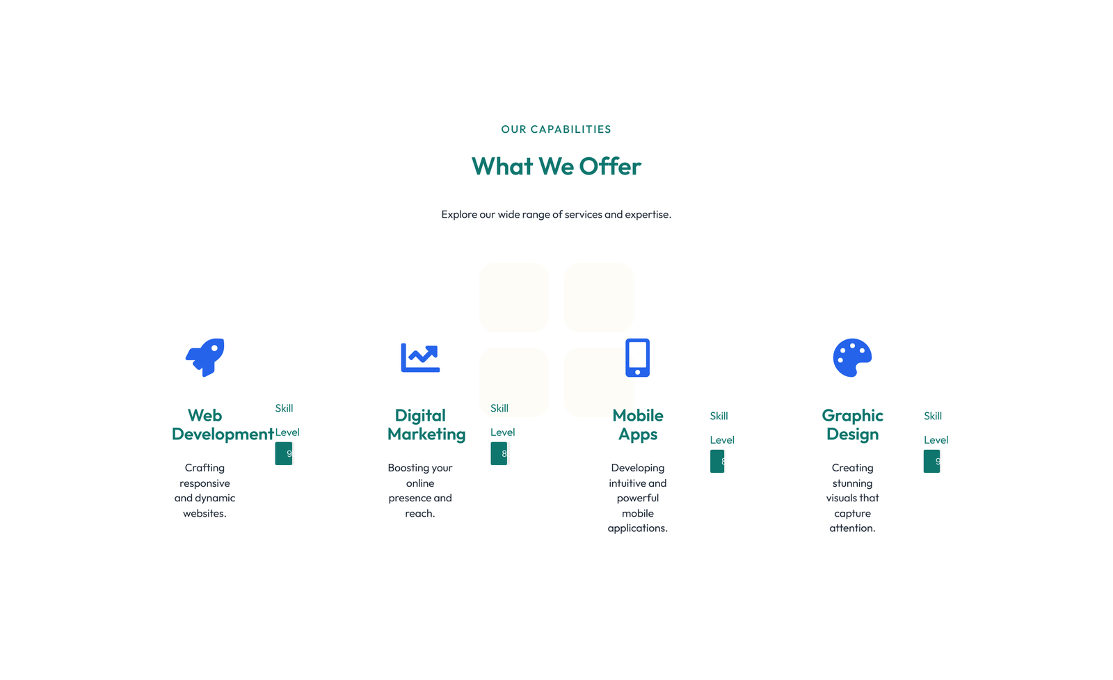 Screenshot of Feature Grid with 3-column Icon, Title, Text Cards 129 - Elementor Feature Sections component