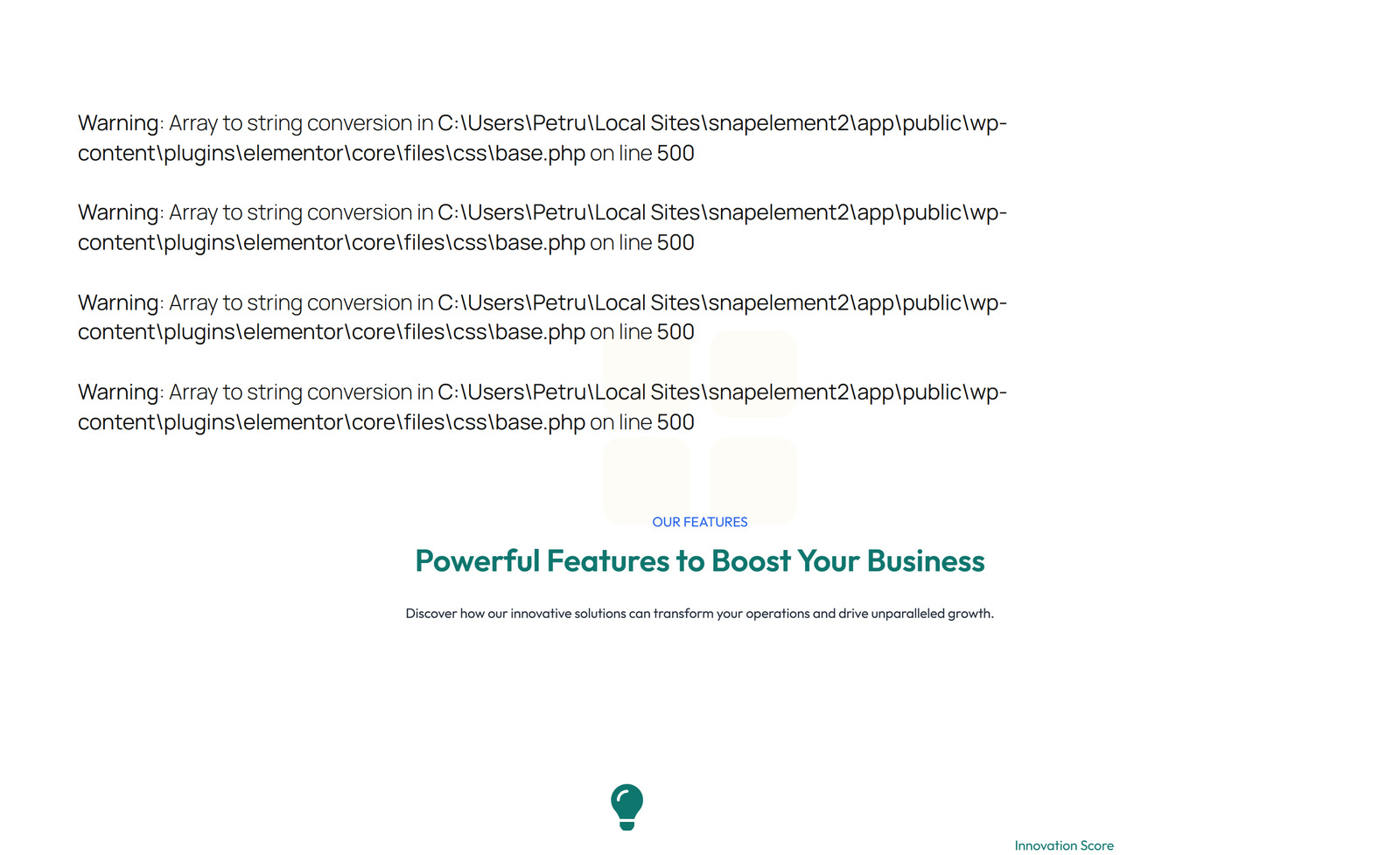 Feature Grid with 3-column Icon, Title, Text Cards 138 - Elementor component