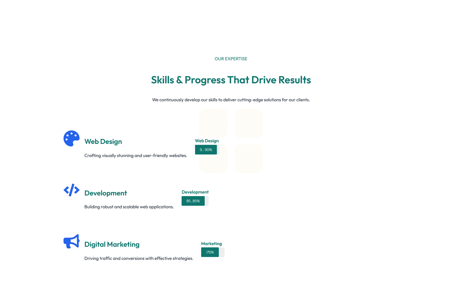 Screenshot of Feature Grid with 3-column Icon, Title, Text, CTA Cards 144 - Elementor Feature Sections component