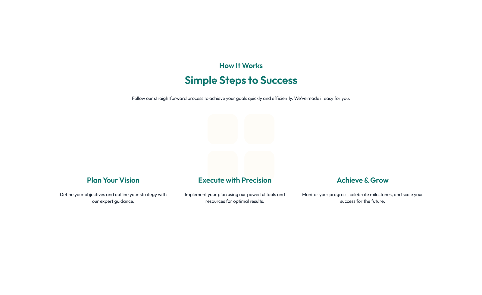 Screenshot of Feature Grid with 3-column Icon, Title, Text Cards 147 - Elementor Feature Sections component
