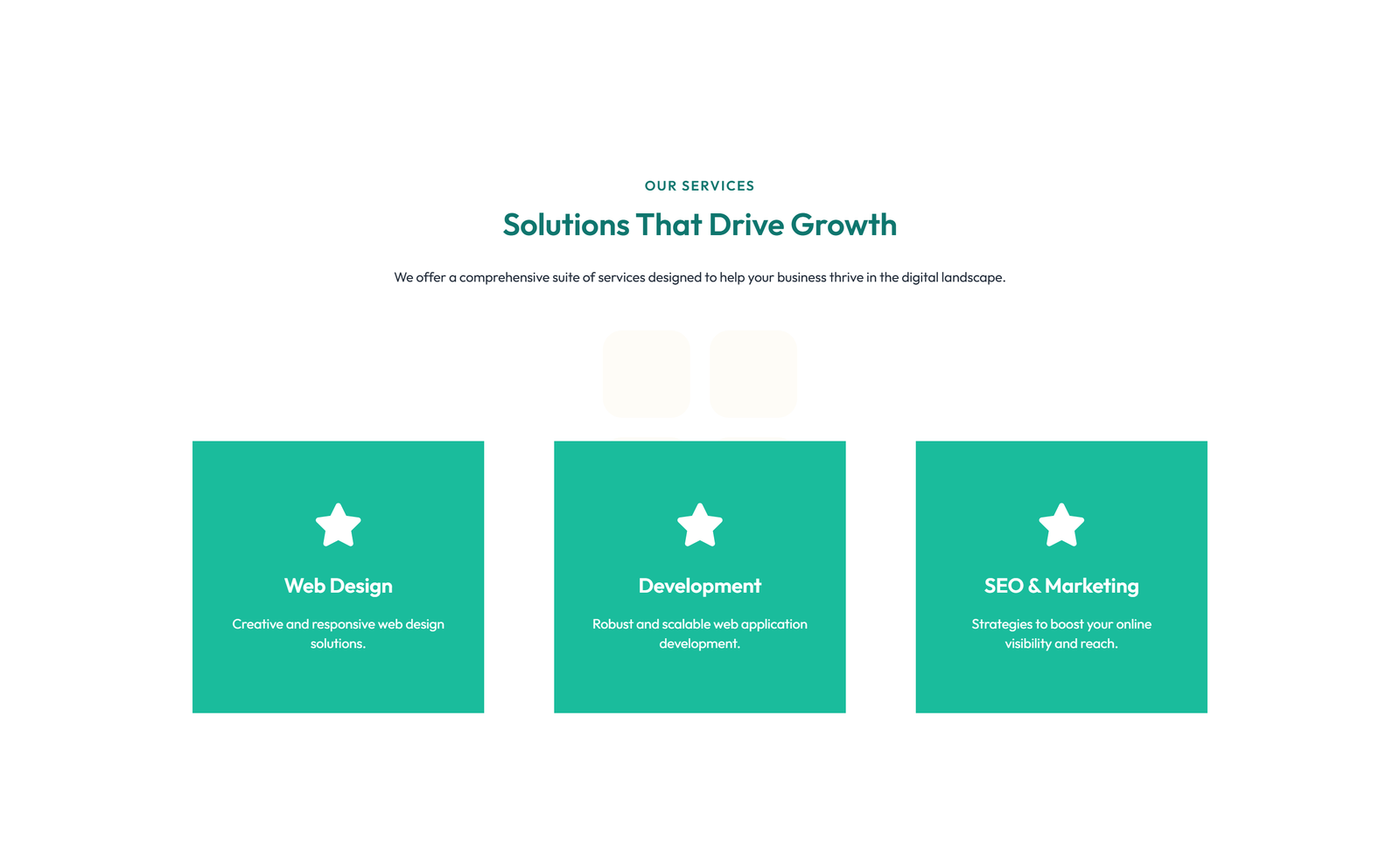 Feature Grid with 3-column Icon, Title, Text, CTA Cards 150 - Elementor component