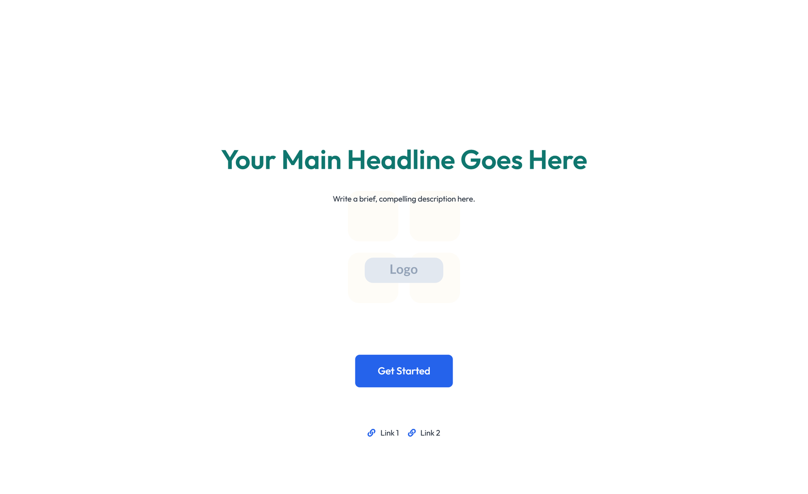 Screenshot of Header with Logo, Icon-list Nav, CTA Button 5 - Elementor Headers / Navbars component
