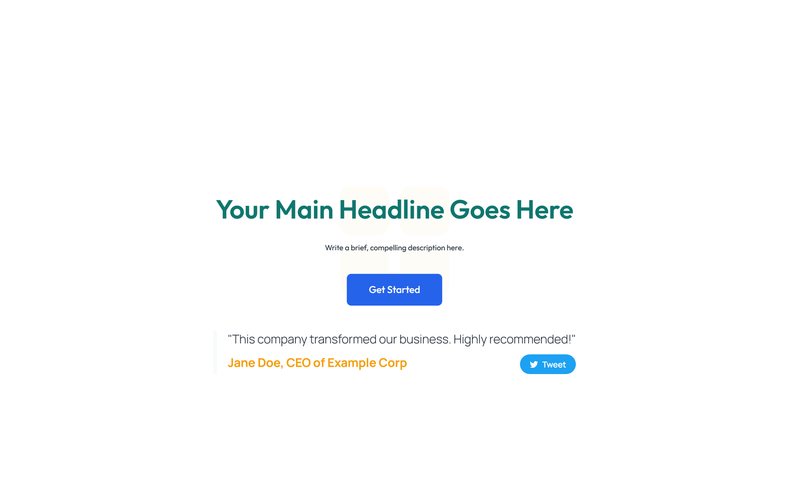 Screenshot of Split Hero with Image Left and Text Right and CTA 3 - Elementor Hero Sections component