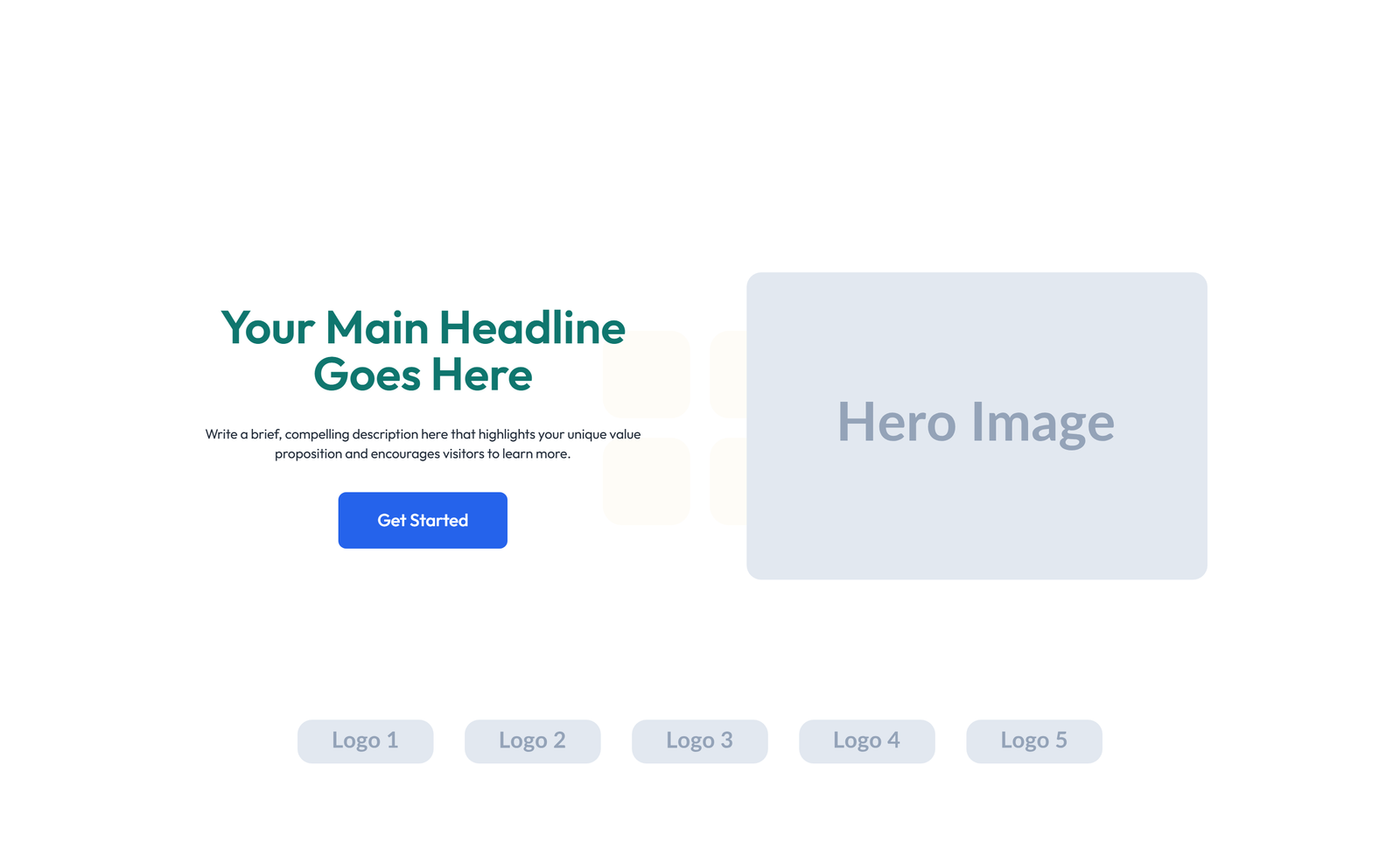Split Hero with Text and Counters Left and Image Right 3 - Elementor component