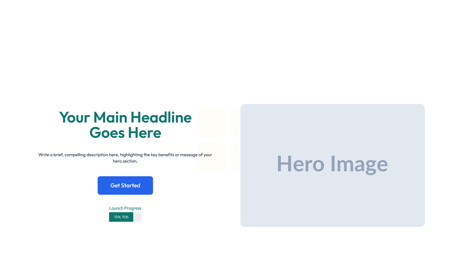 Centered Hero with H1, Subtitle, CTA Button 5 - Elementor component