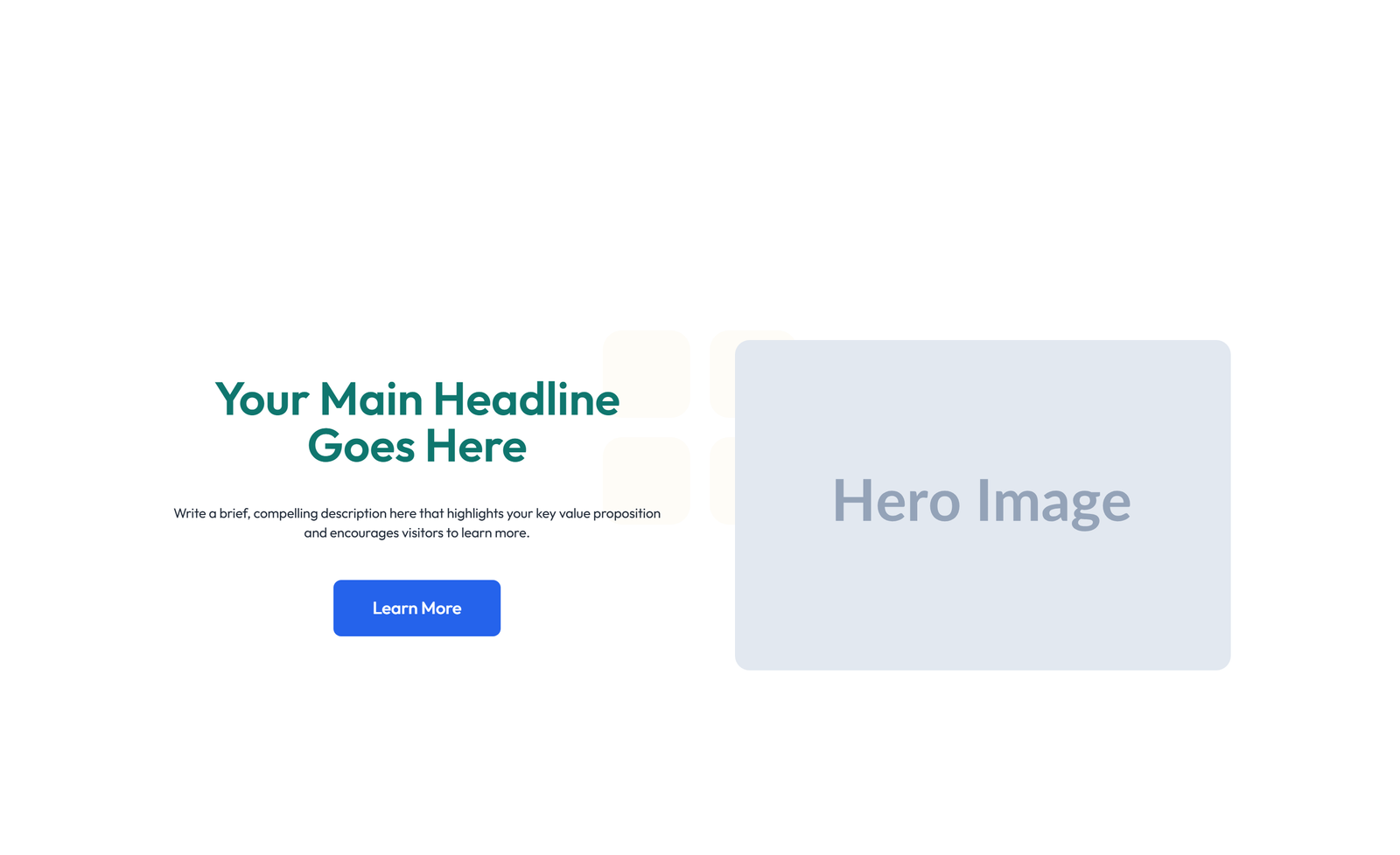 Split Hero with Text and Counters Left and Image Right 8 - Elementor component