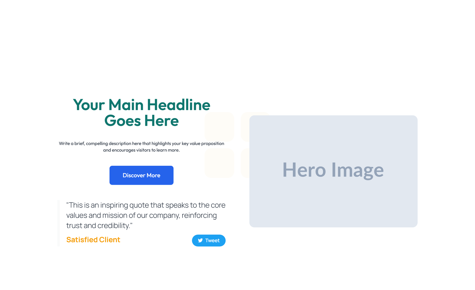 Centered Hero with H1, Subtitle, CTA Button 9 - Elementor component