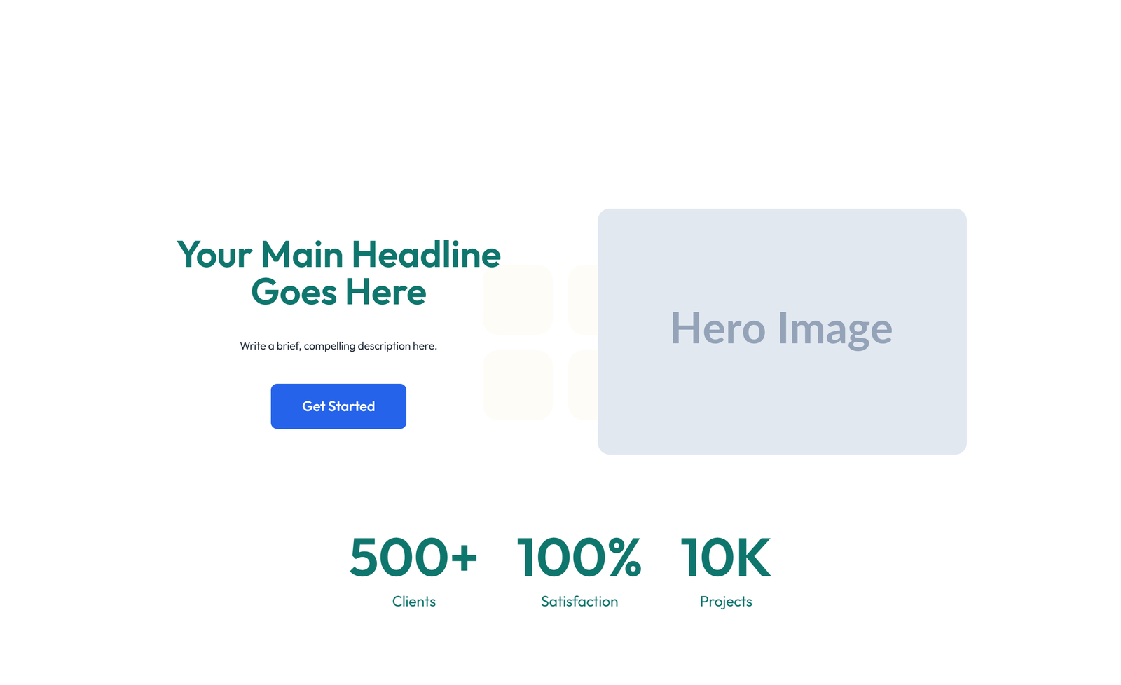 Split Hero with Image Left and Text Right and CTA 9 - Elementor component