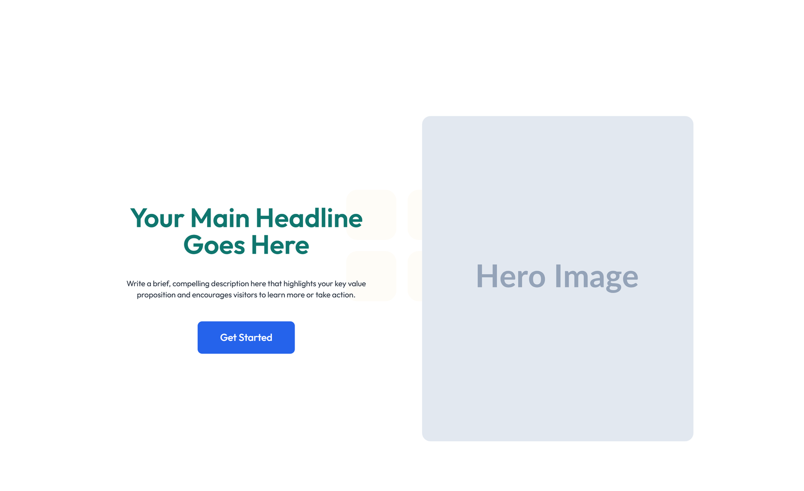 Centered Hero with H1, Subtitle, CTA Button 10 - Elementor component