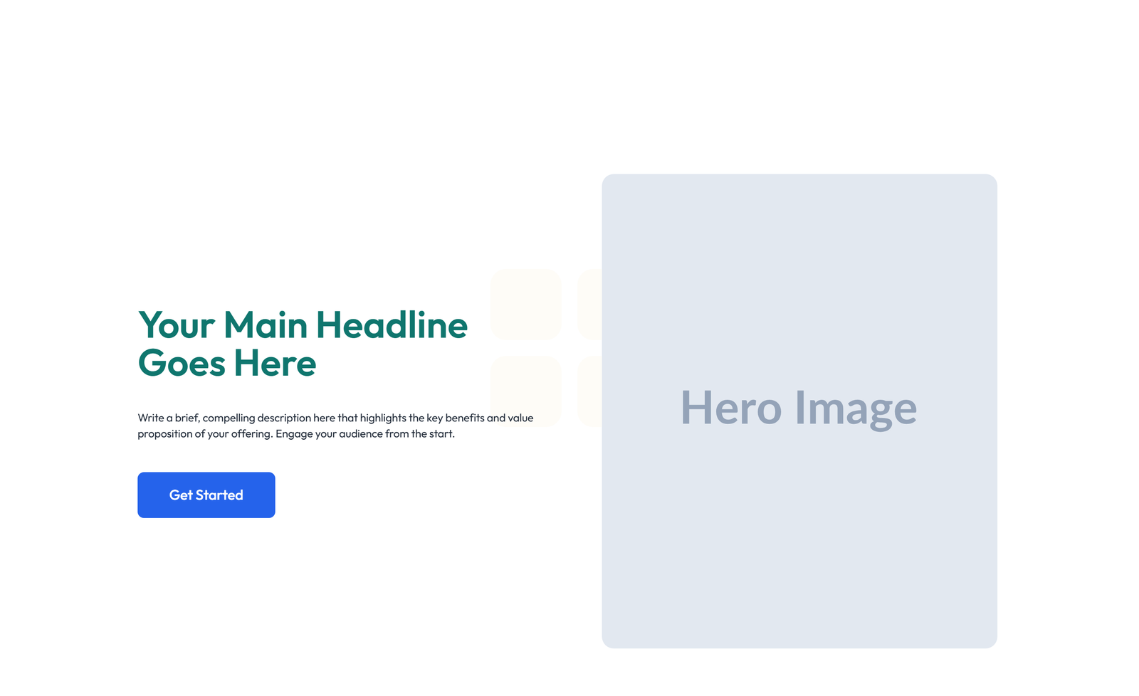 Centered Hero with H1, Subtitle, CTA, Social Icons 11 - Elementor component