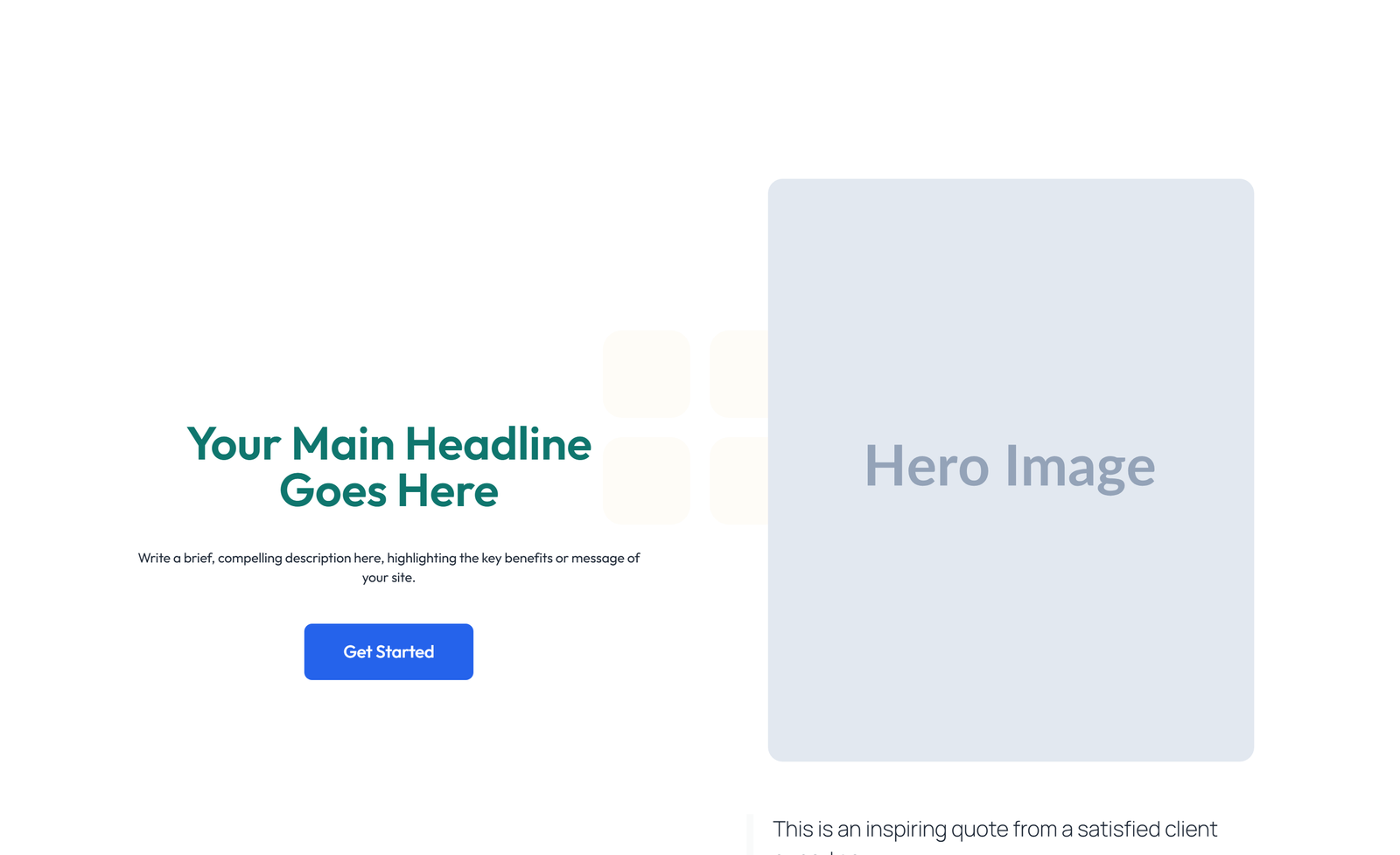 Centered Hero with H1, Subtitle, Two CTA Buttons 11 - Elementor component