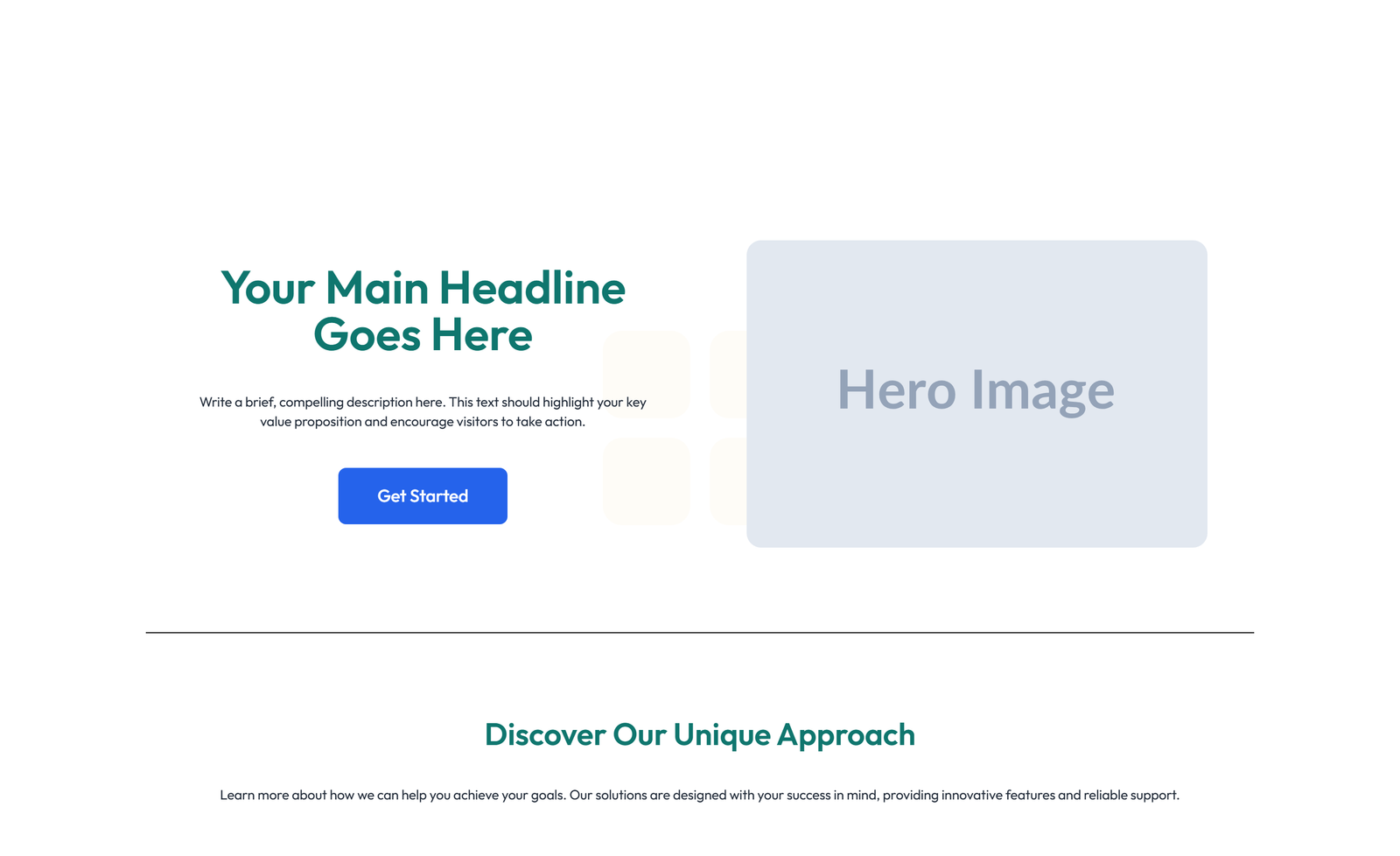 Split Hero with Text and Counters Left and Image Right 11 - Elementor component