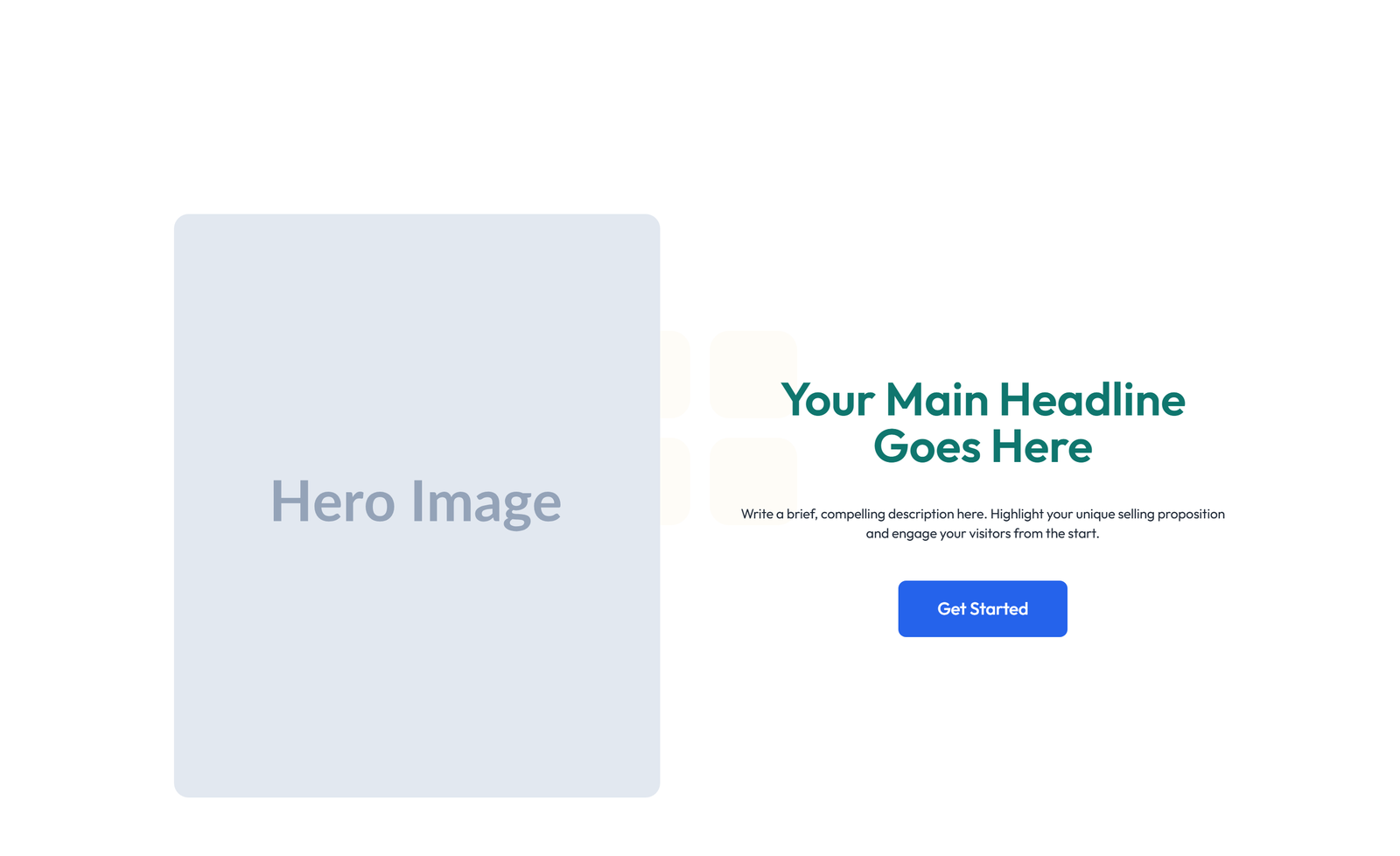 Centered Hero with H1, Subtitle, CTA Button 12 - Elementor component