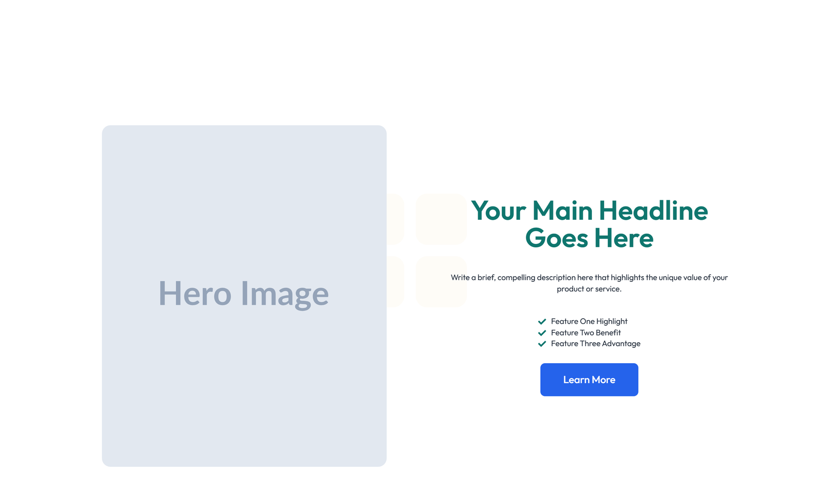 Centered Hero with H1, Subtitle, CTA, Social Icons 12 - Elementor component
