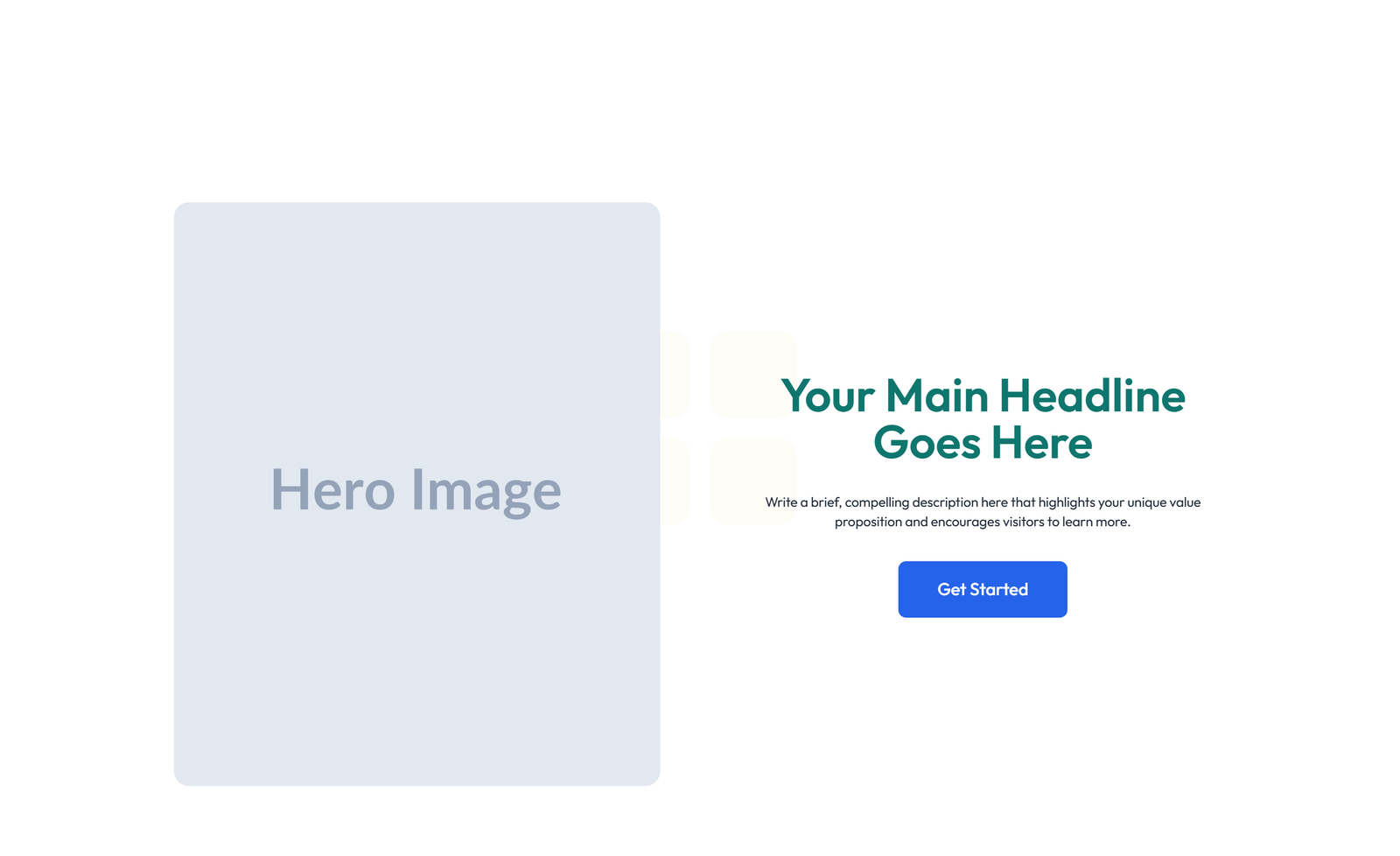 Centered Hero with H1, Subtitle, CTA, Social Icons 13 - Elementor component