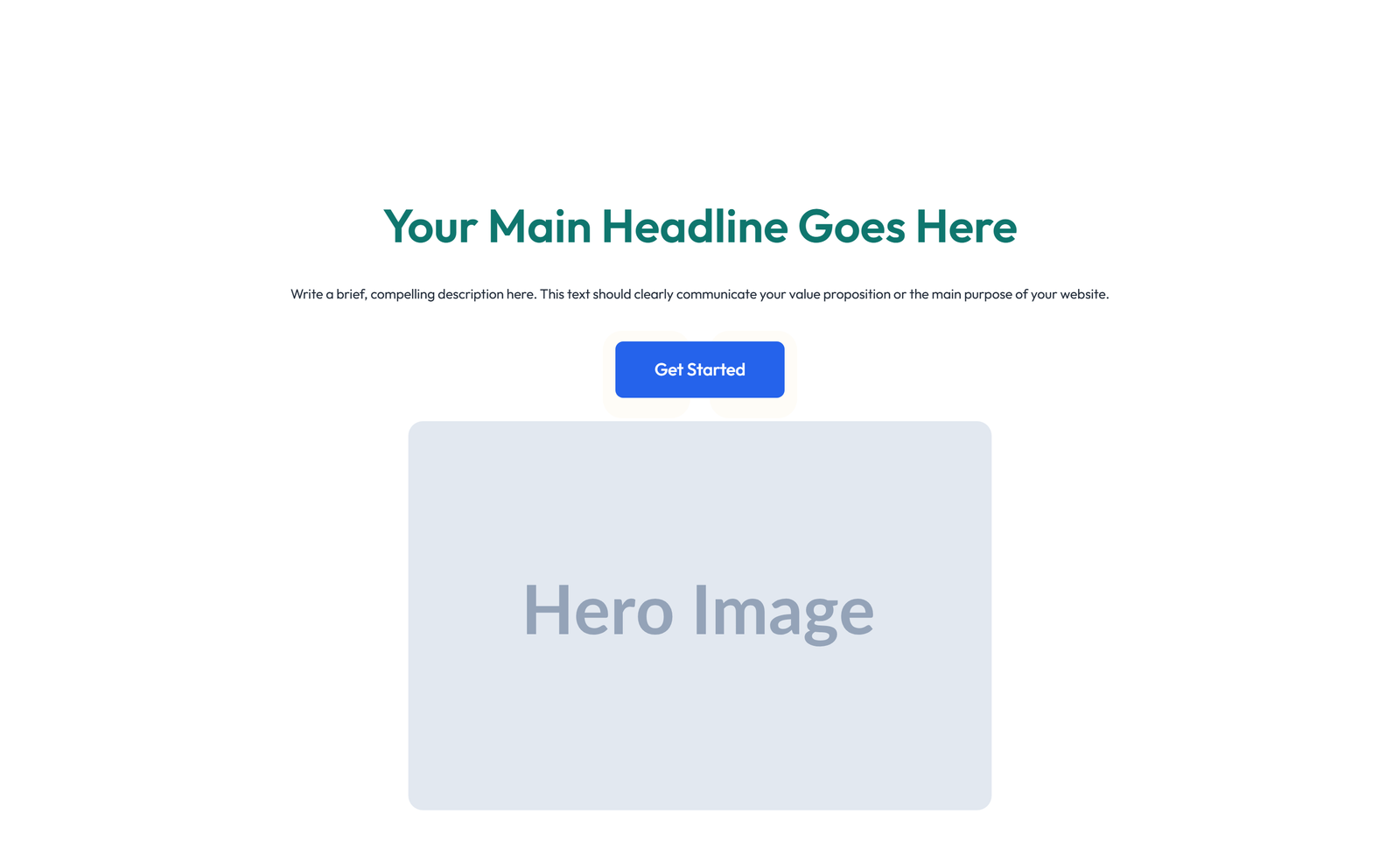 Centered Hero with H1, Subtitle, Two CTA Buttons 14 - Elementor component