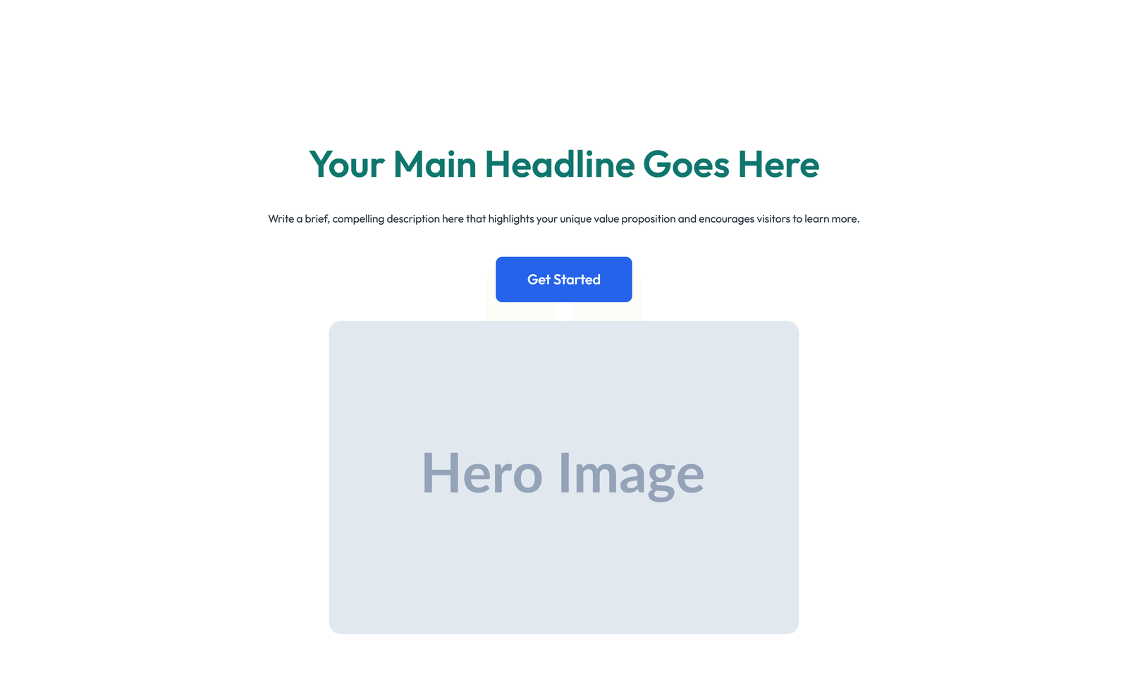 Centered Hero with H1, Subtitle, CTA, 3 Counter Stats 15 - Elementor component