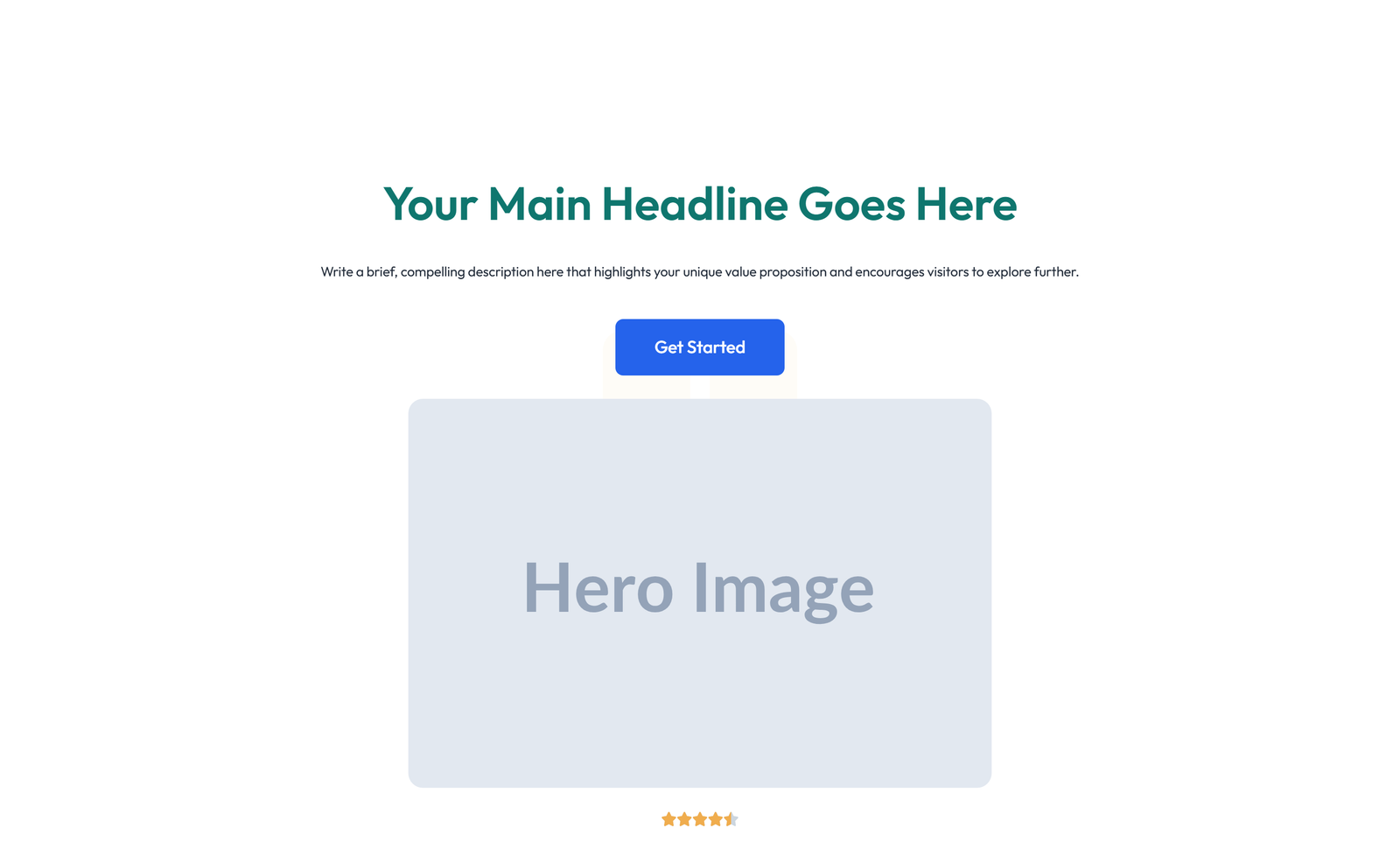 Centered Hero with H1, Subtitle, CTA, Trust Logos 15 - Elementor component