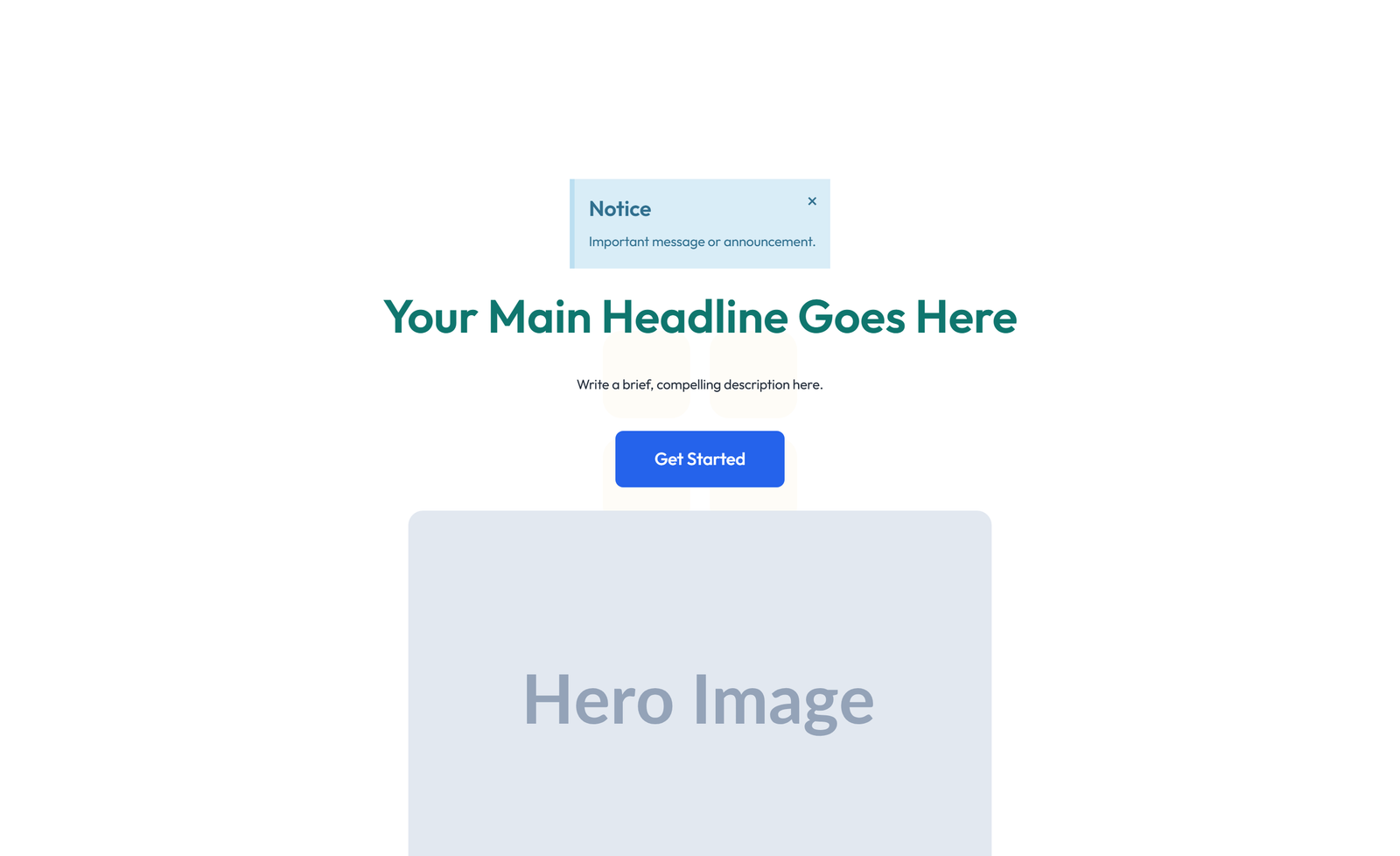 Centered Hero with H1, Subtitle, CTA, 3 Counter Stats 16 - Elementor component