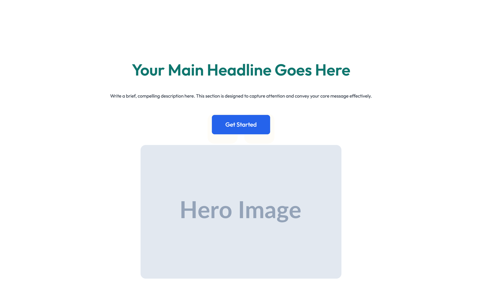 Centered Hero with H1, Subtitle, CTA, Trust Logos 17 - Elementor component