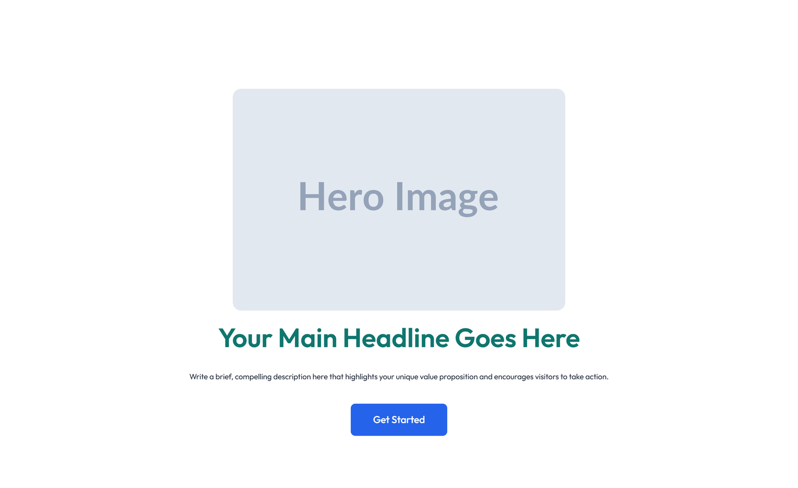 Centered Hero with H1, Subtitle, CTA, Social Icons 17 - Elementor component