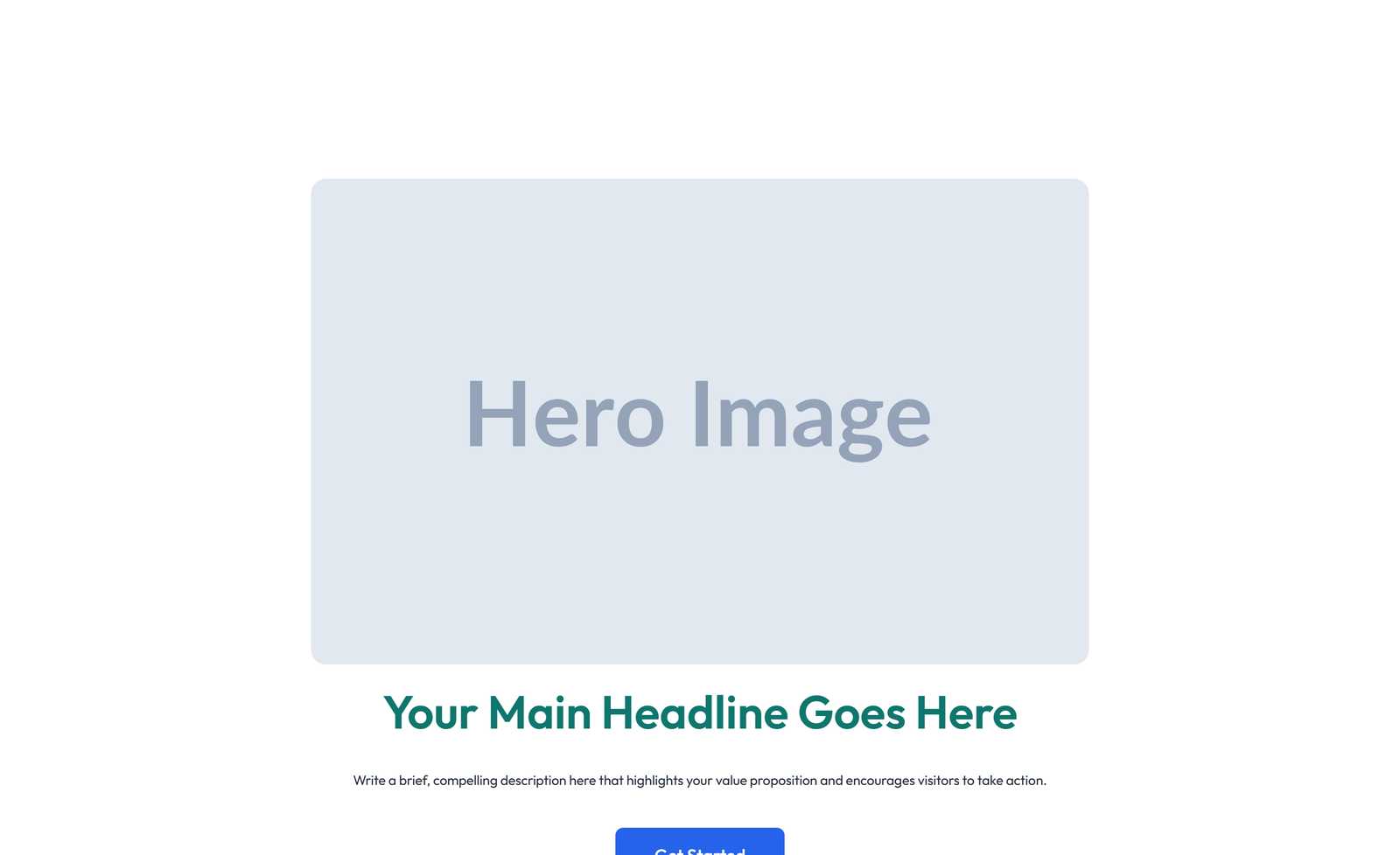 Centered Hero with H1, Subtitle, Two CTA Buttons 17 - Elementor component